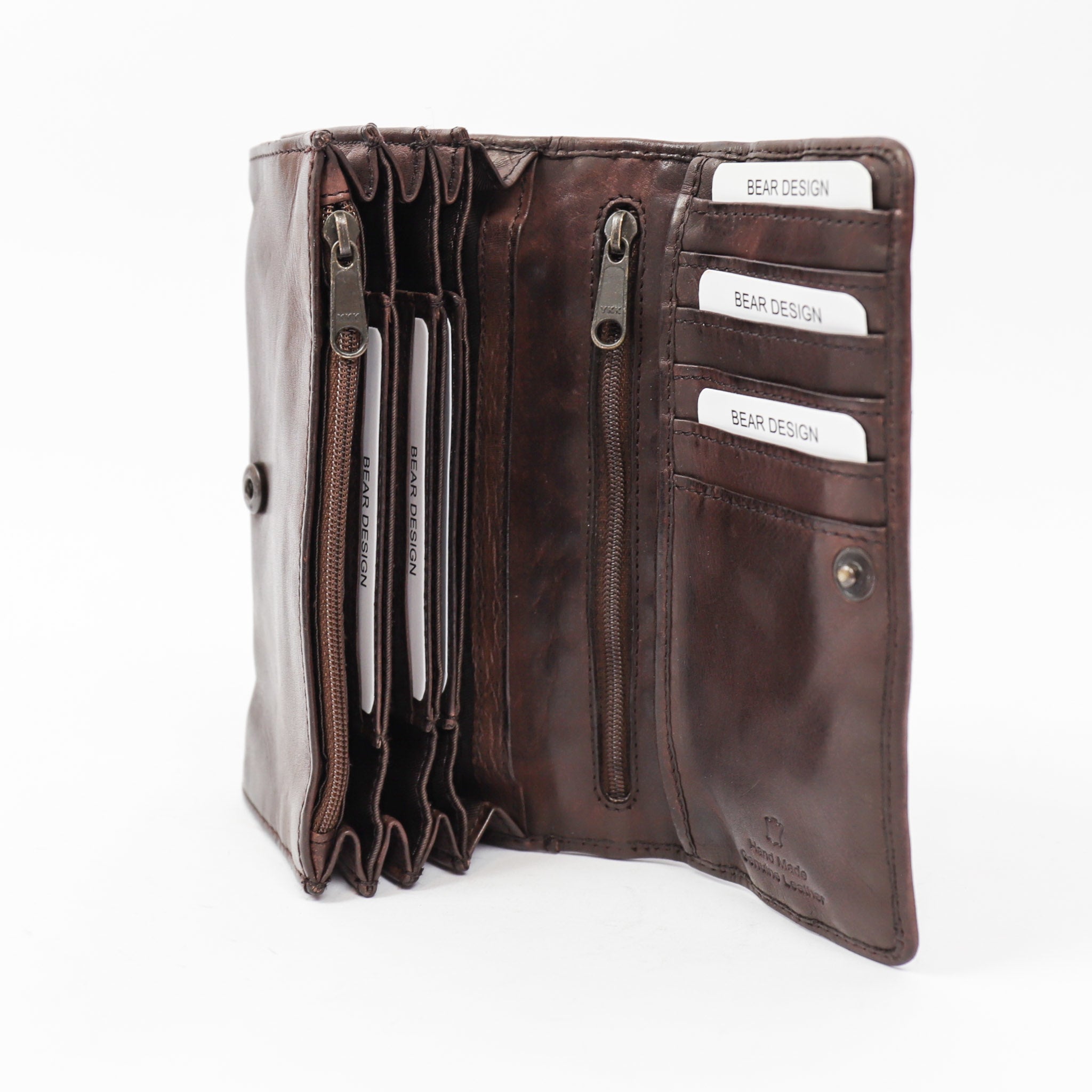 Flap wallet 'Noor' dark brown