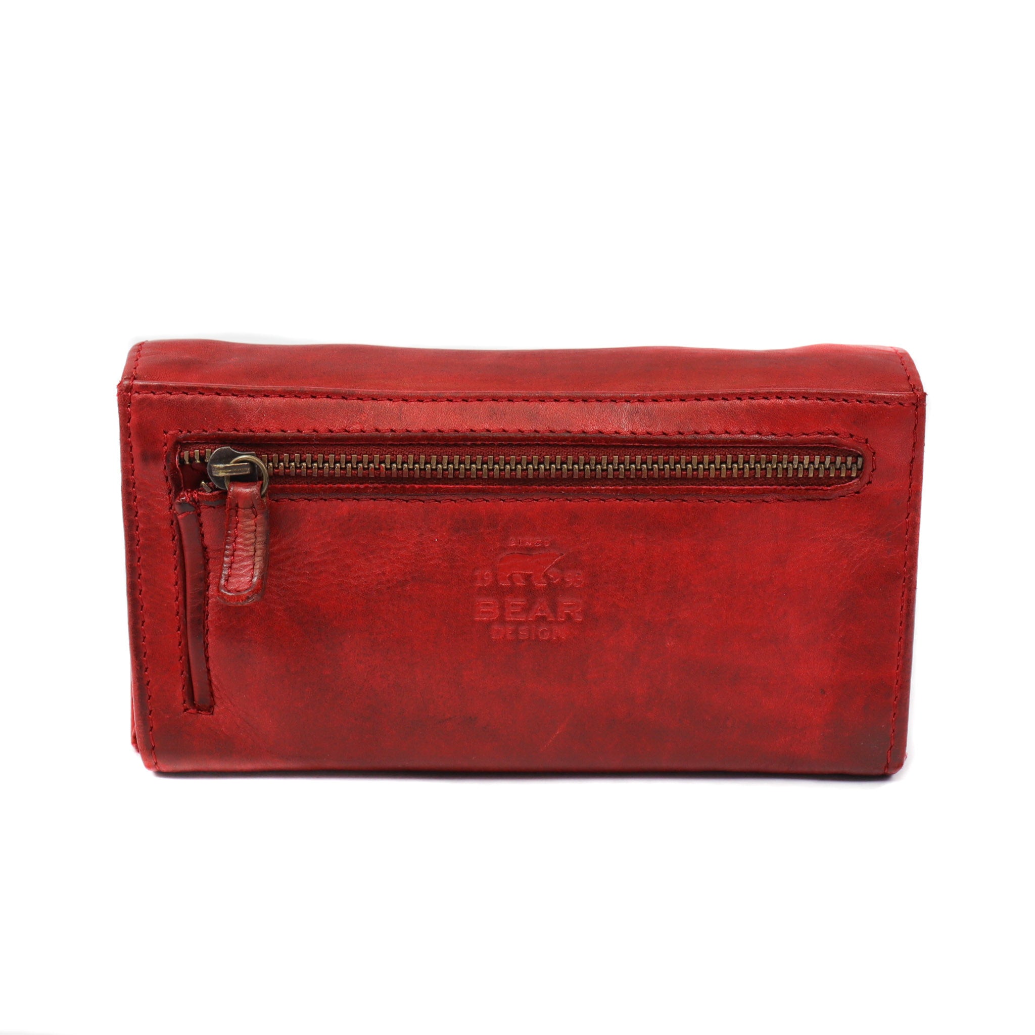 Overslag portemonnee 'Noor' rood - CL 9918