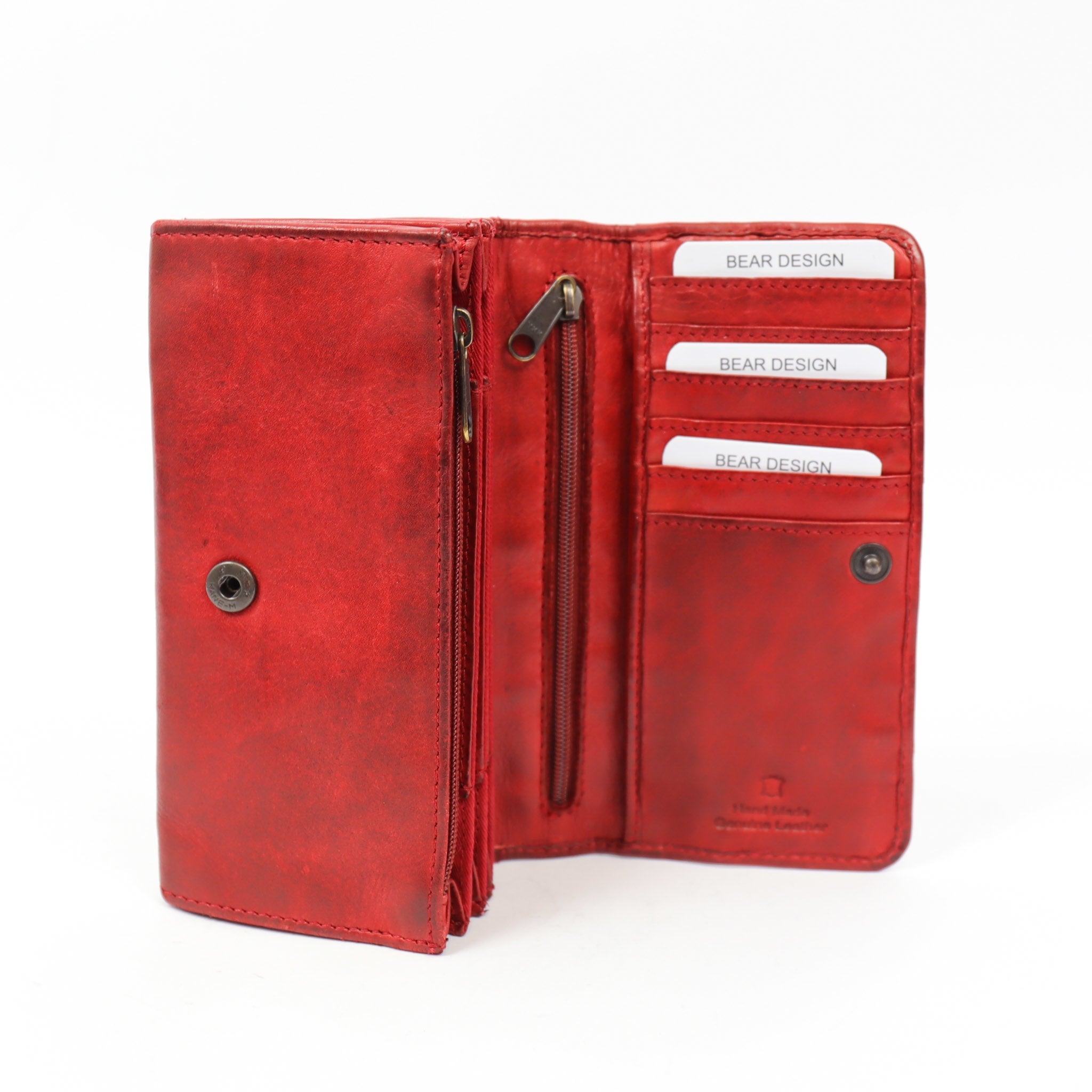 Overslag portemonnee 'Noor' rood - CL 9918