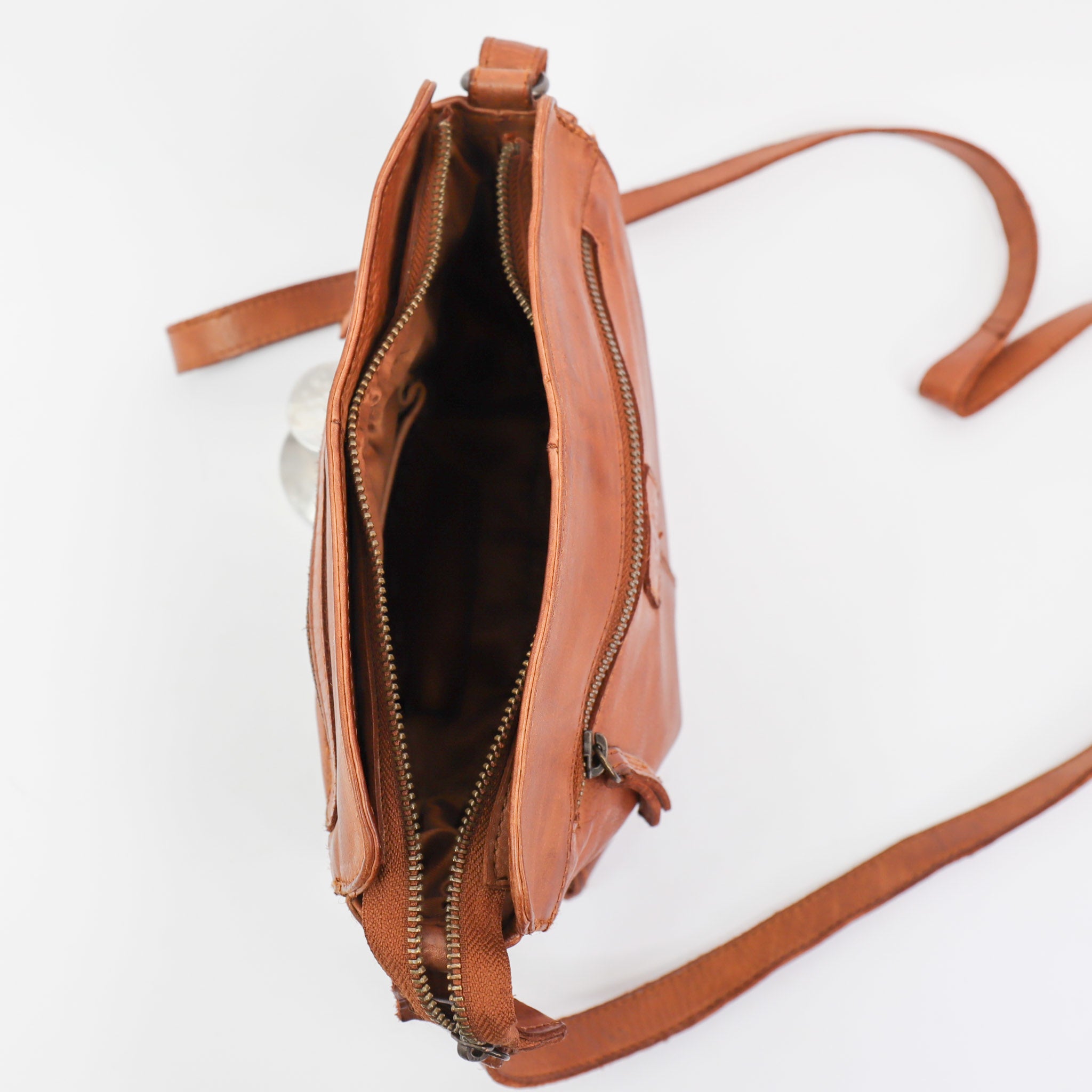 Shoulder bag 'Olivia' cognac