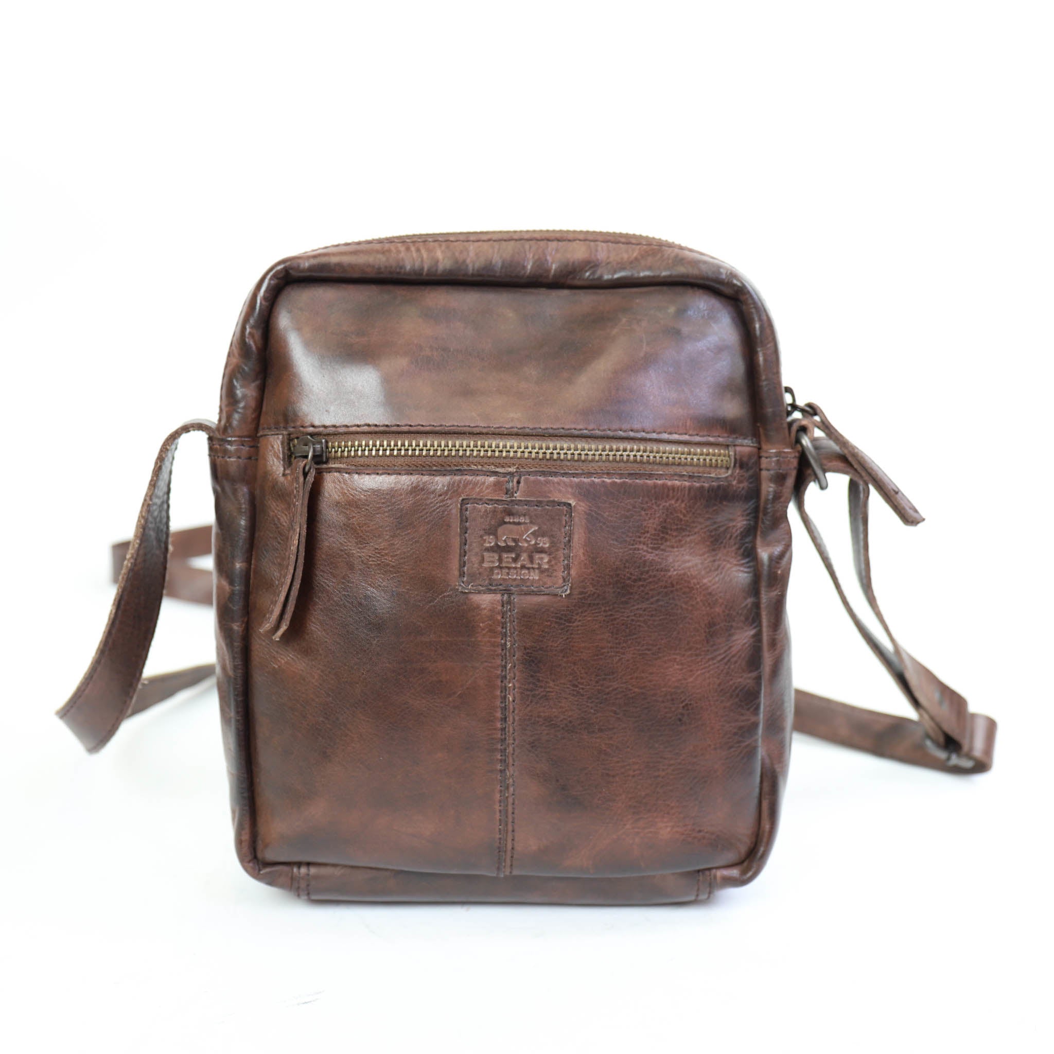 Shoulder bag 'Luz' dark brown