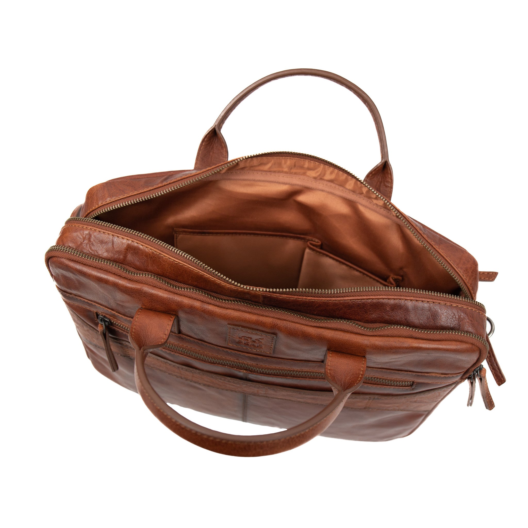 Laptoptas 'Quinn' cognac - AD 43108