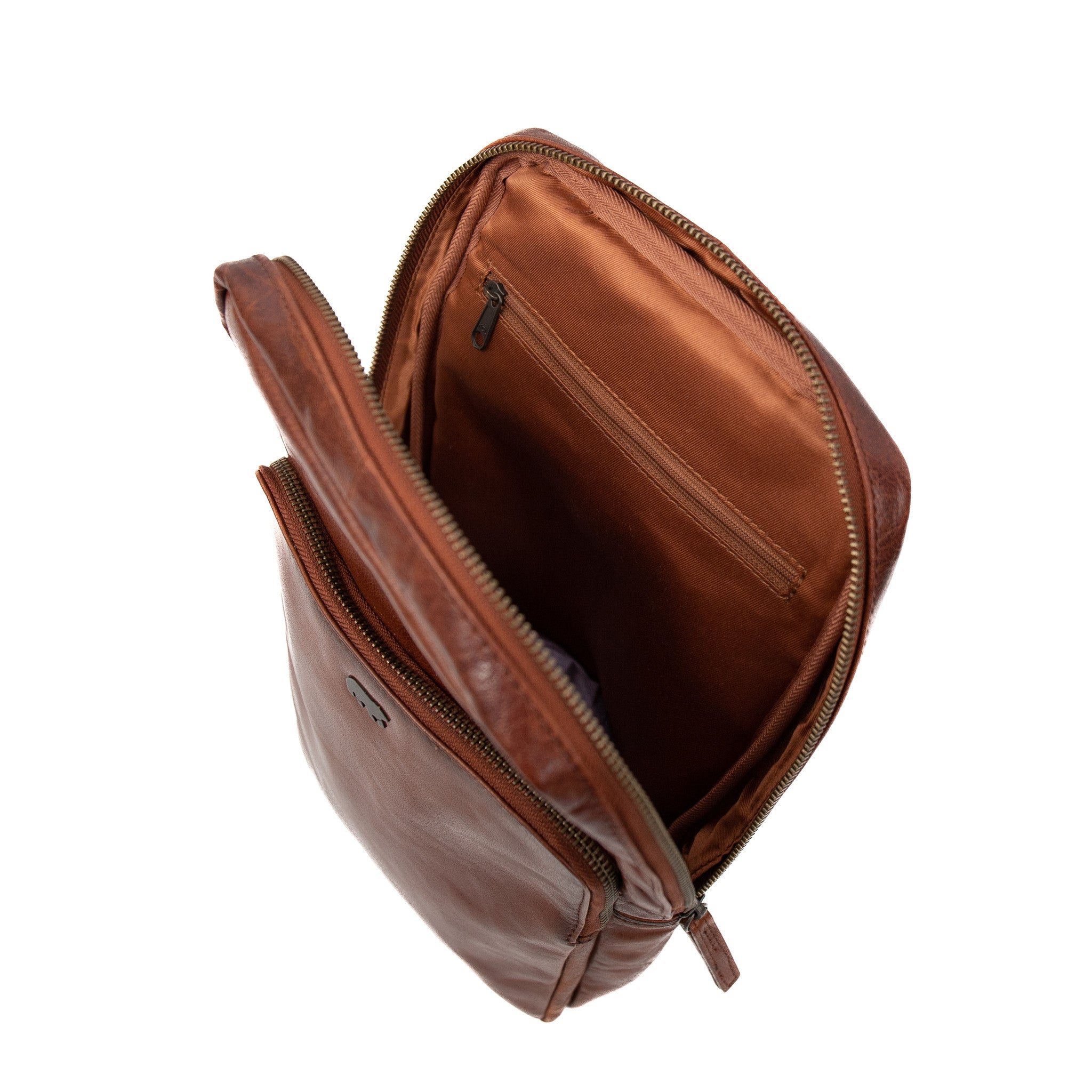 Crossbody bag 'Benjamin' cognac