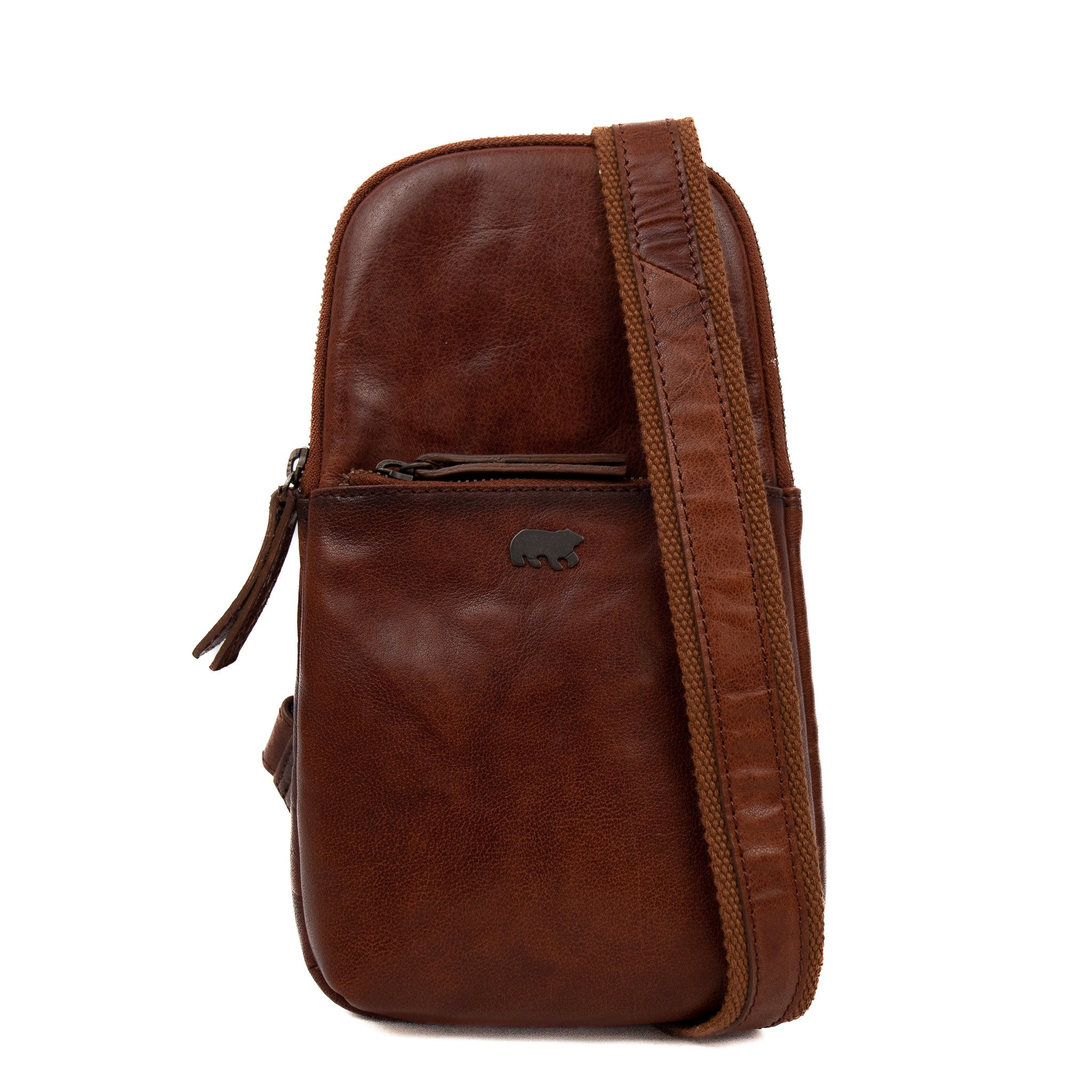 Crossbody bag 'Melle' cognac