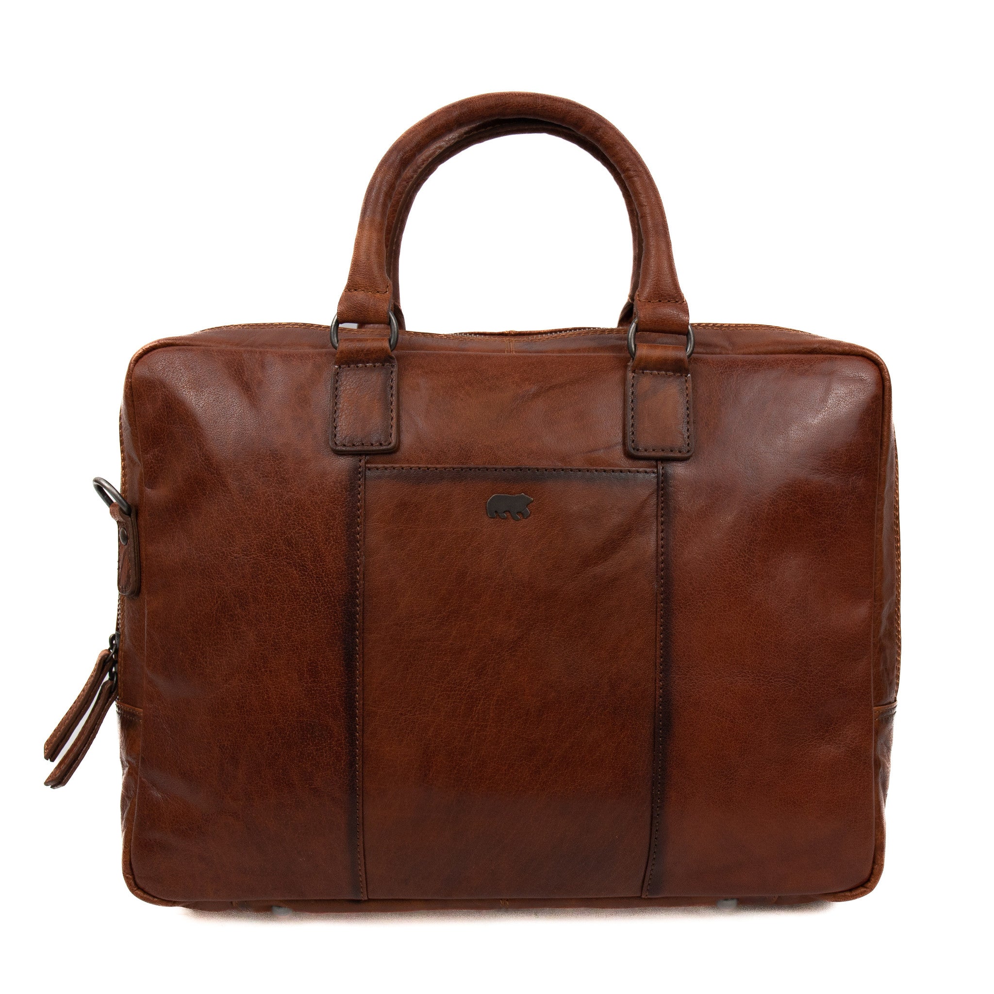 Laptop bag 'Milan' cognac - AD 43294