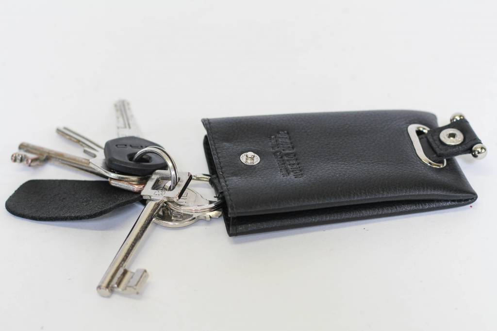 Clock key ring 'Pablo' black