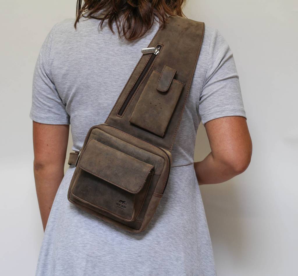 Crossover bag 'Dagmar' Brown