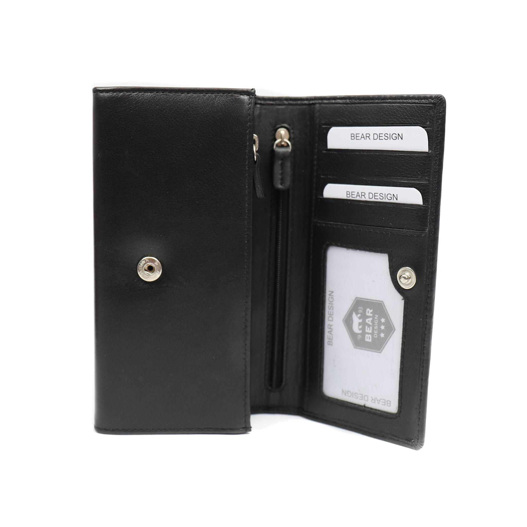 Damesportemonnee overslag 'Noor' - Zwart FR 9918 RFID