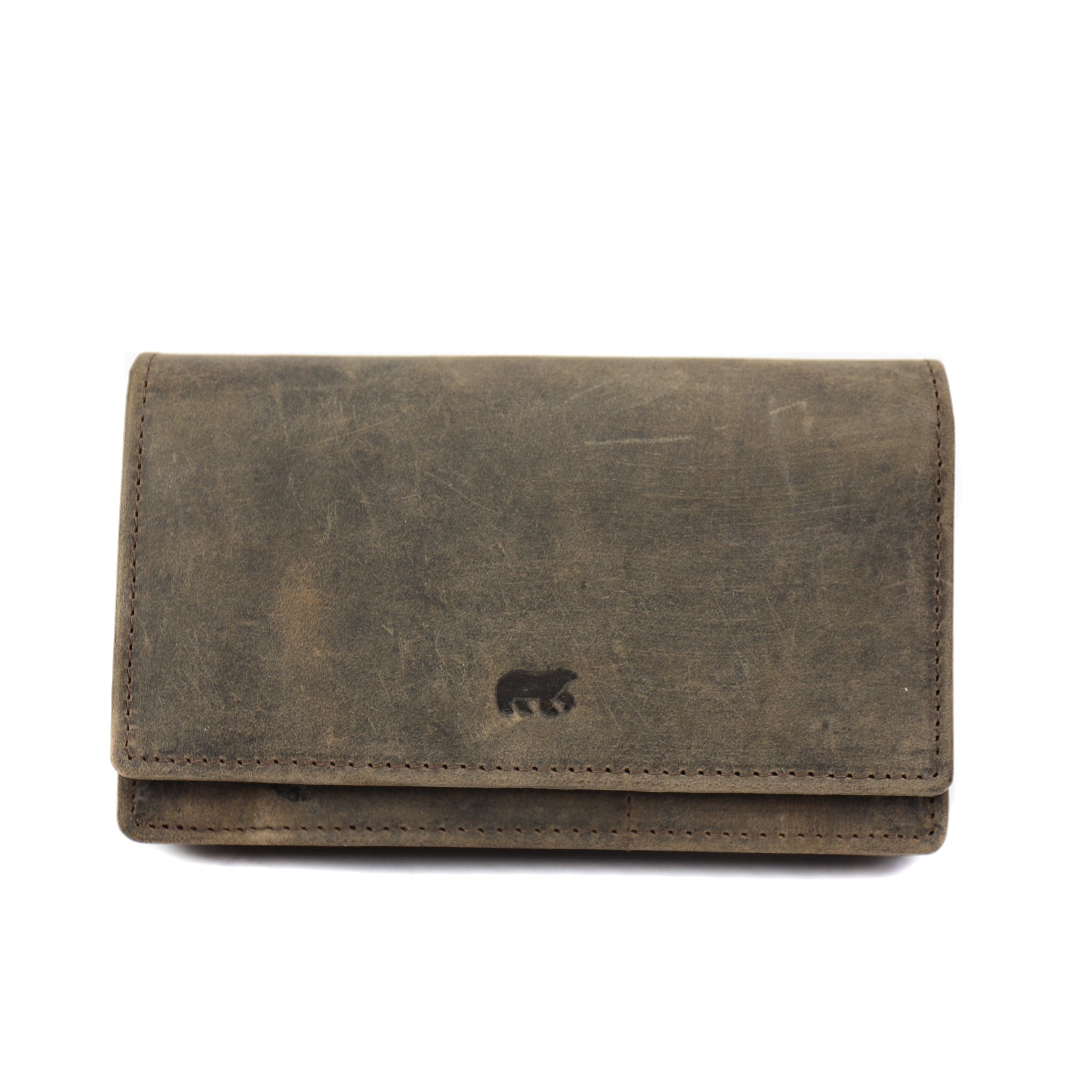 Overslag portemonnee 'Emma' bruin