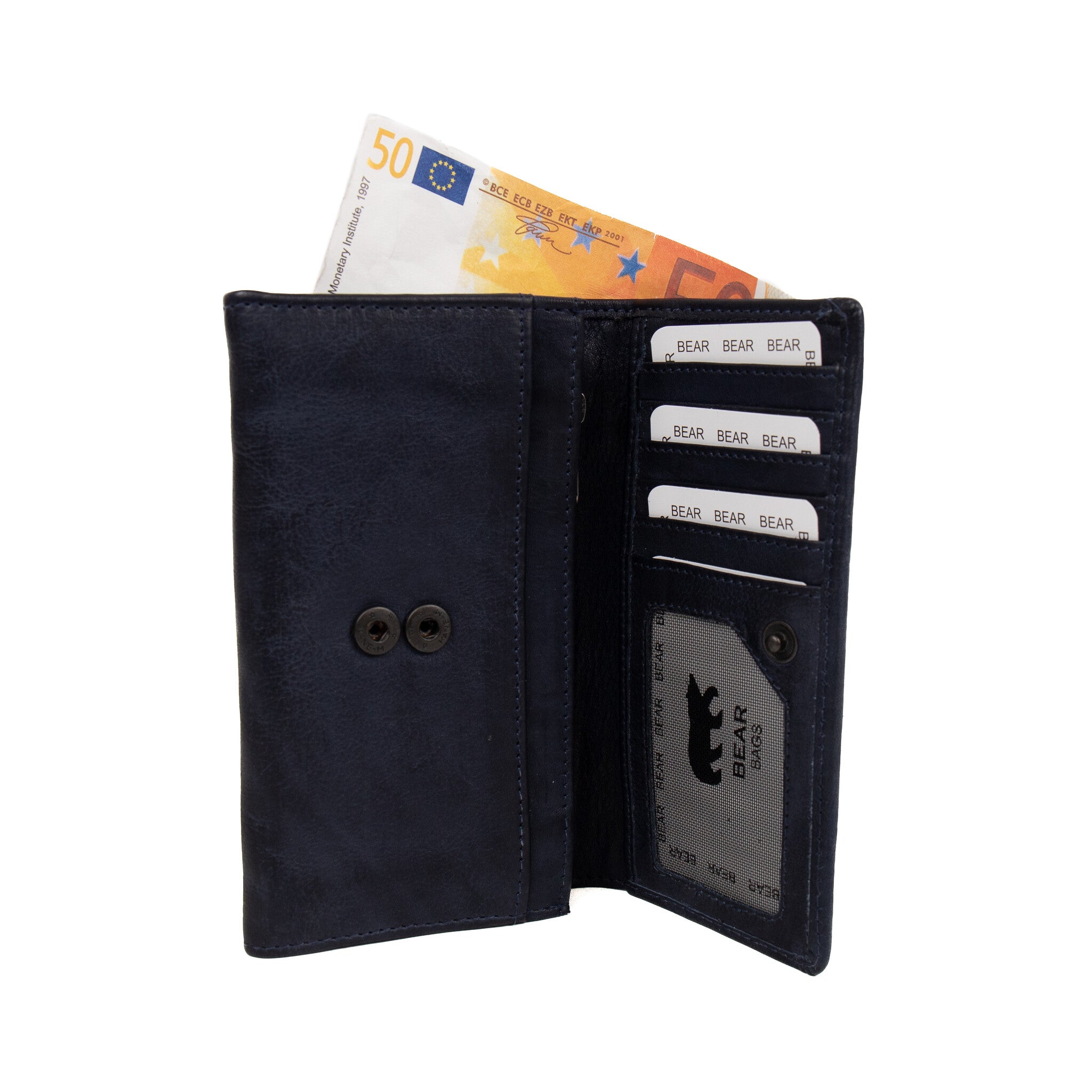 Overslag portemonnee 'Sweety' XL navy