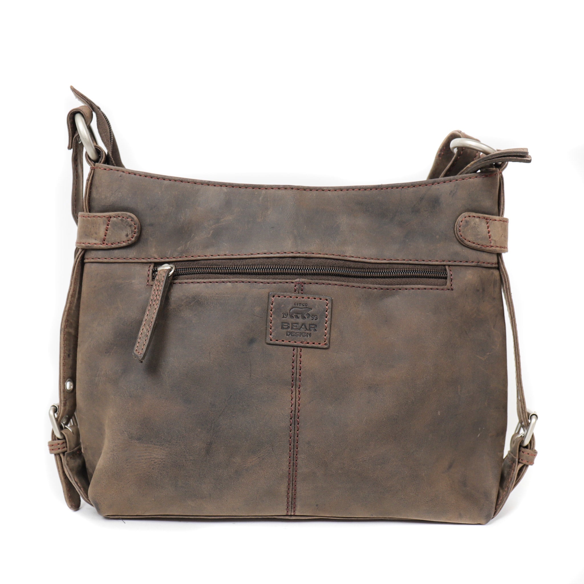 Shoulder bag 'Petra' Dark brown