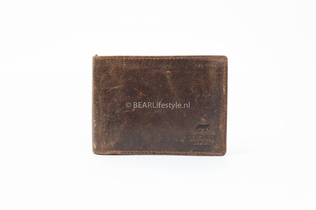 Billfold 'Jan' vintage brown