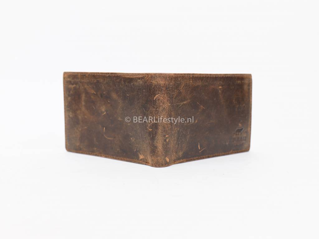 Billfold 'Jan' vintage bruin