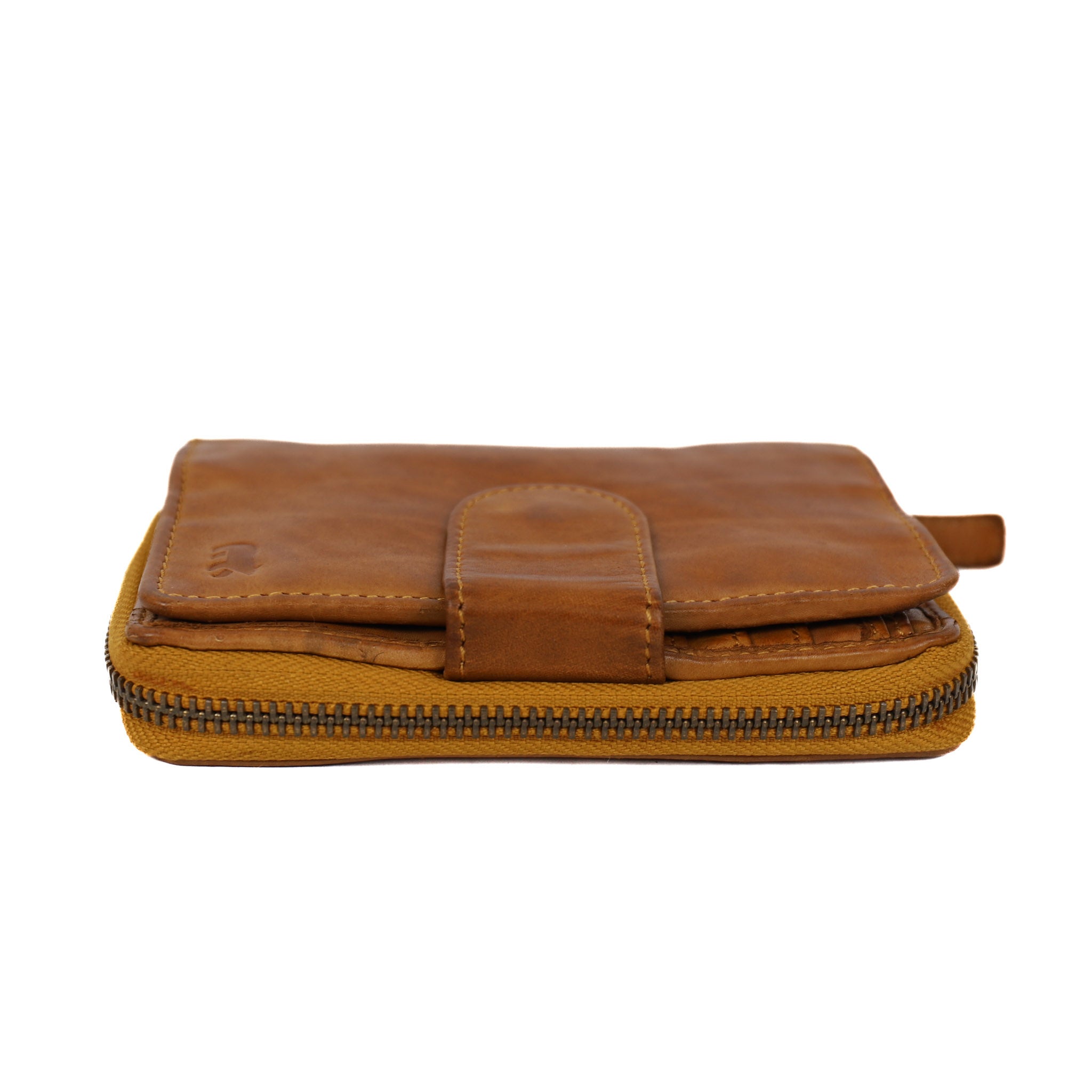 Zipper wallet 'Loet' yellow ocher - CL 13550