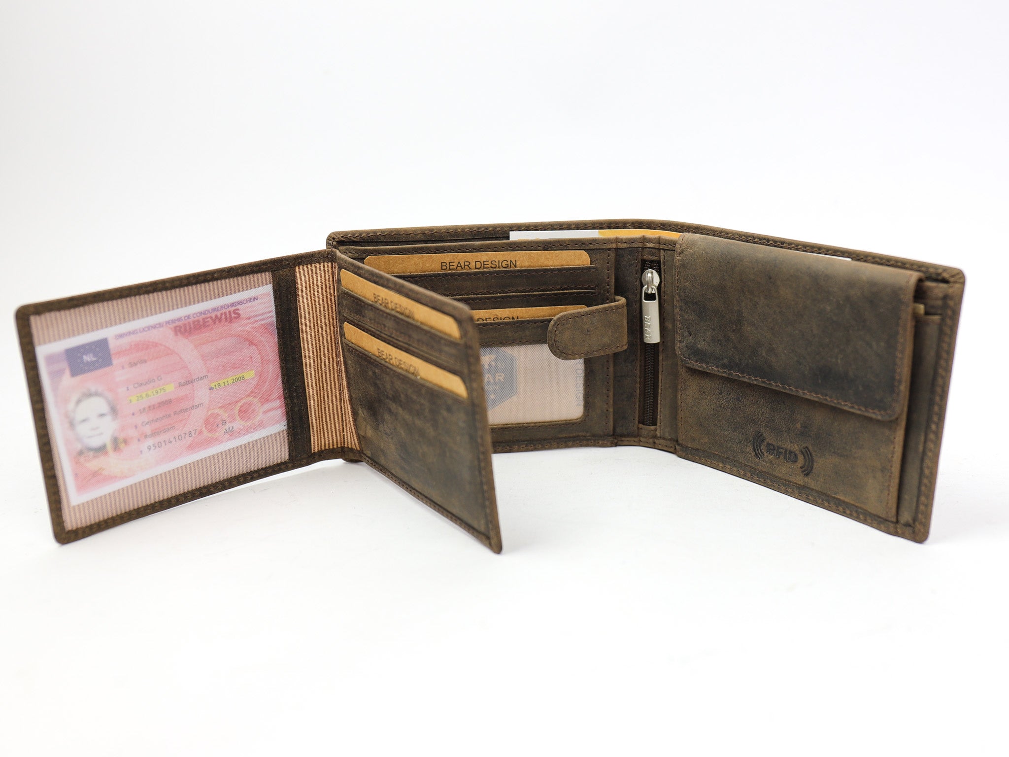 Billfold 'Tijn' brown