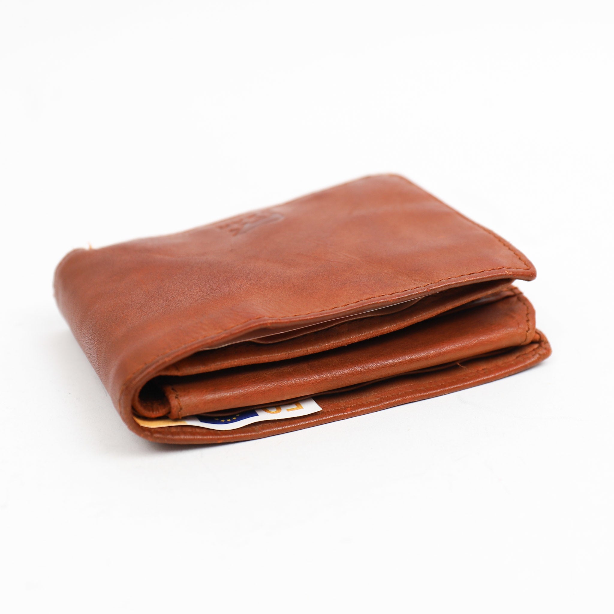 Herenportemonnee/billfold 'Joep' cognac