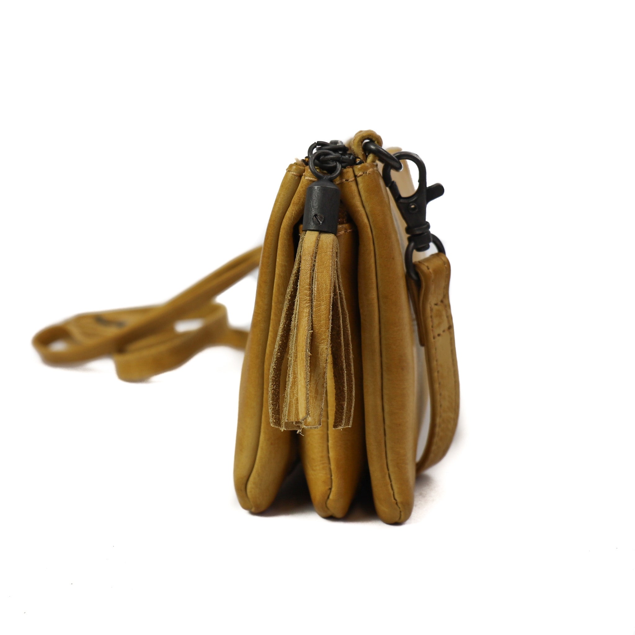 Portemonneetasje 'Umi' okergeel