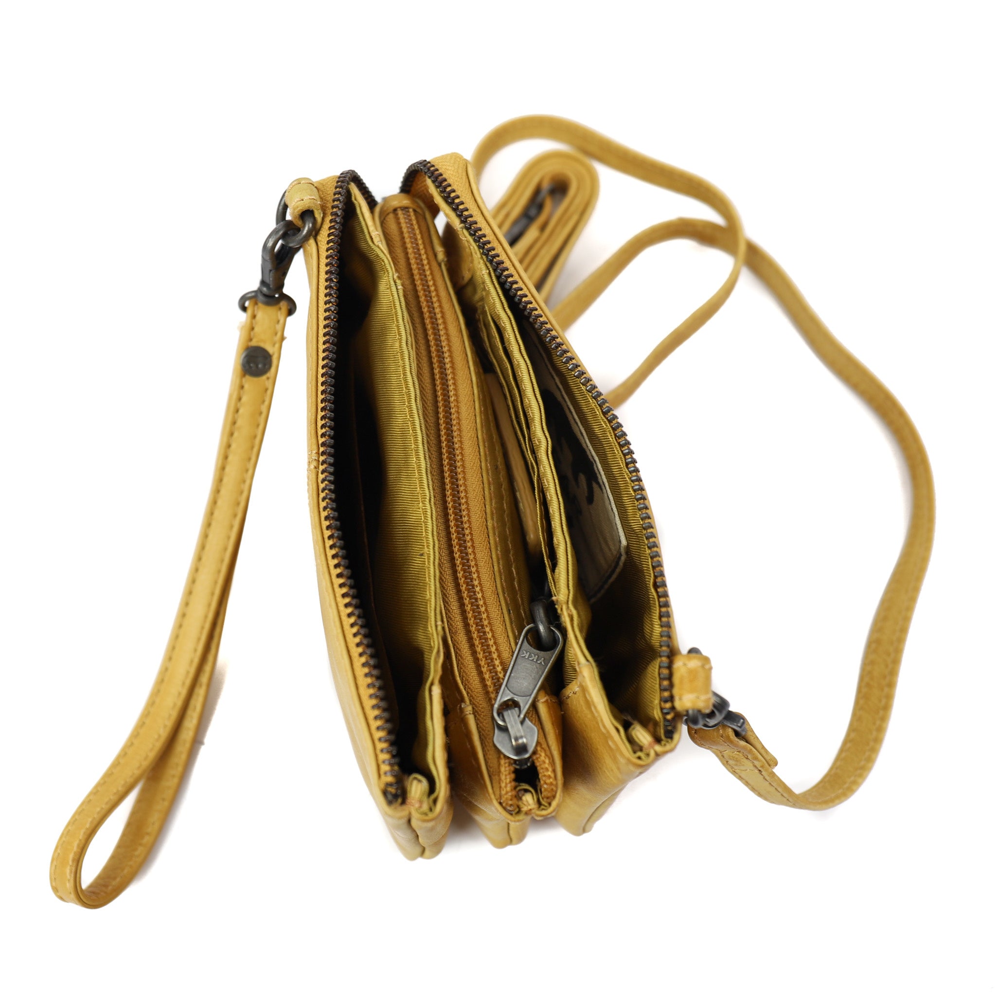 Portemonneetasje 'Umi' okergeel