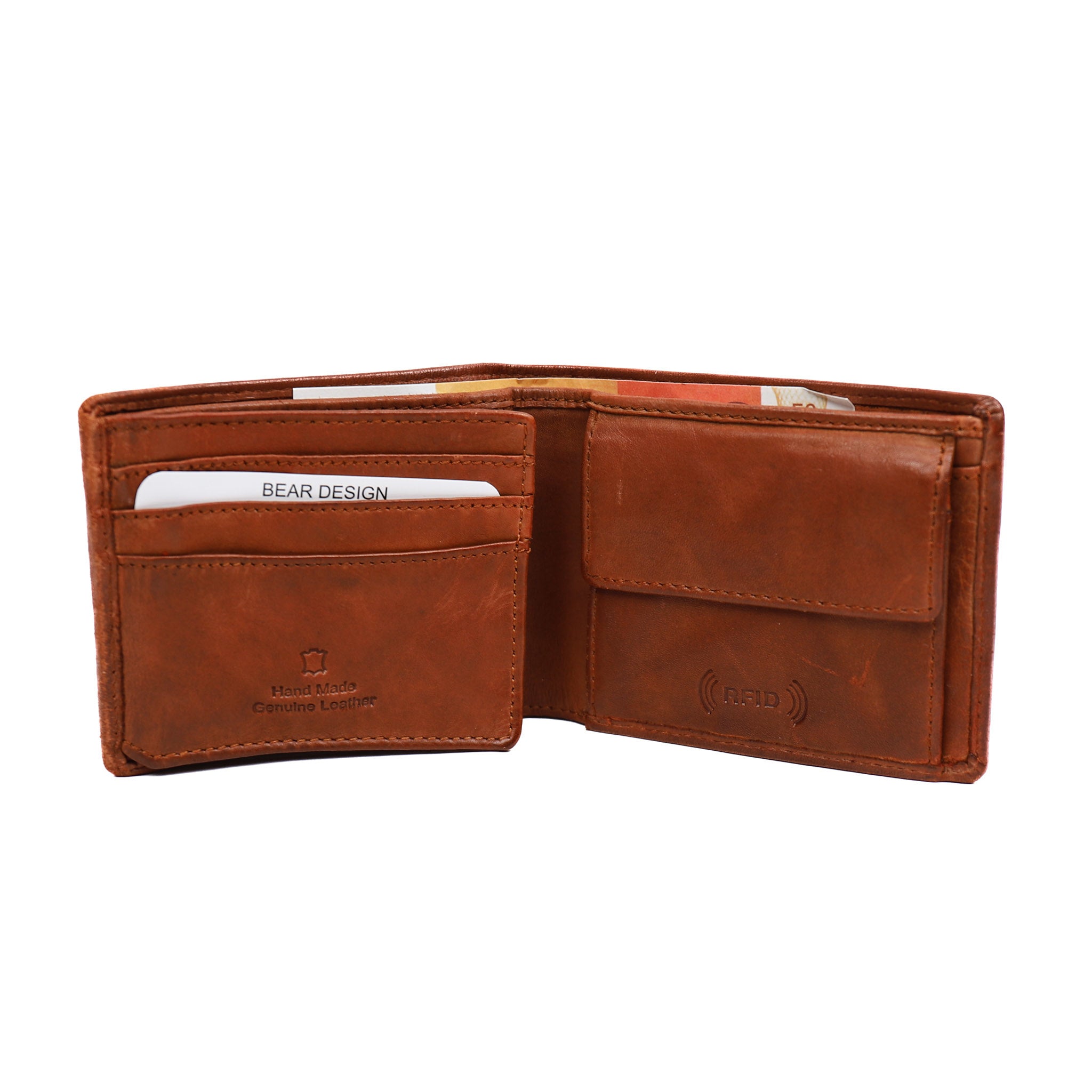 Billfold 'Lucas' cognac