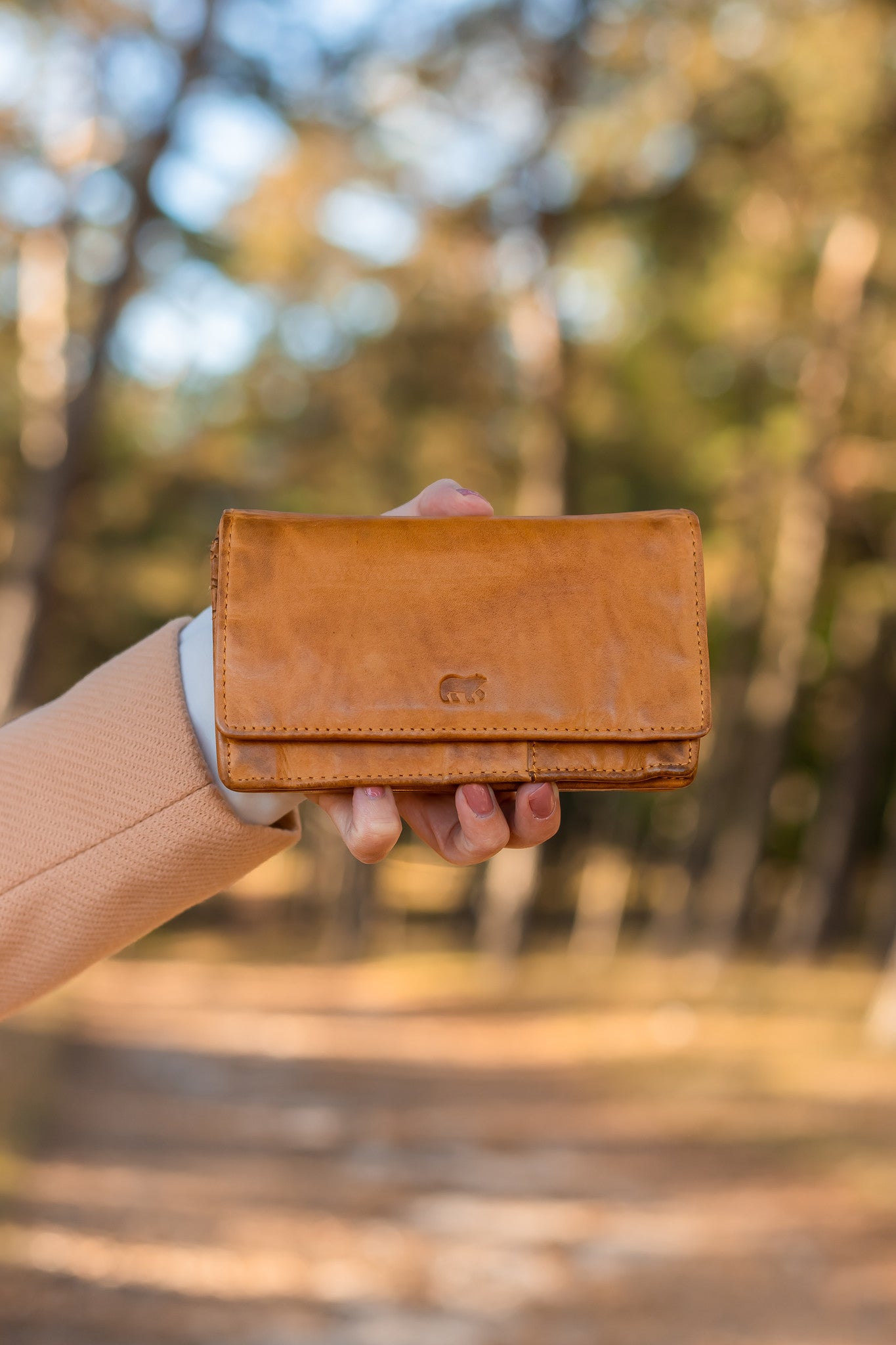 Overslag portemonnee 'Emma' groen