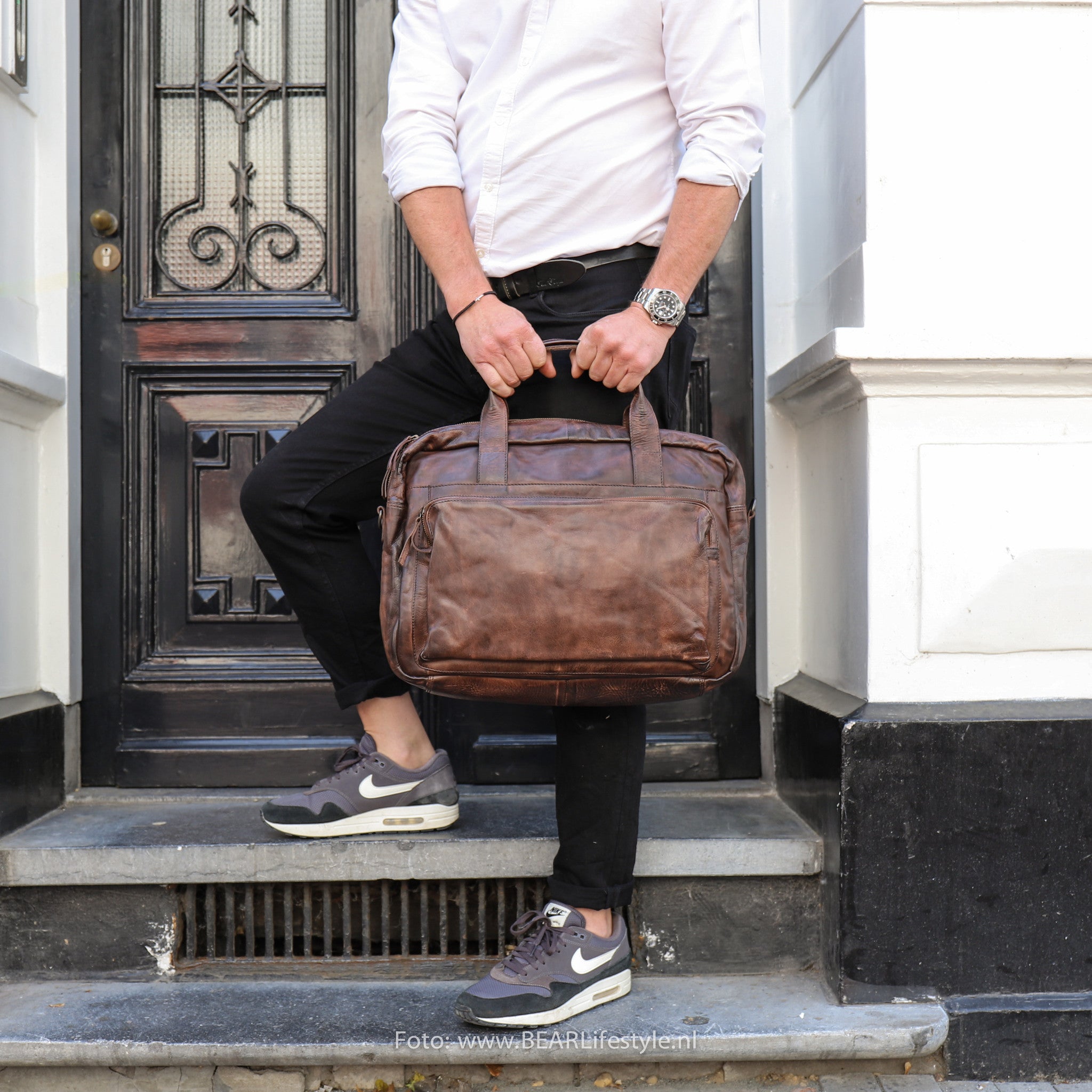 Laptoptas 'Dani' donkerbruin - CL 36824