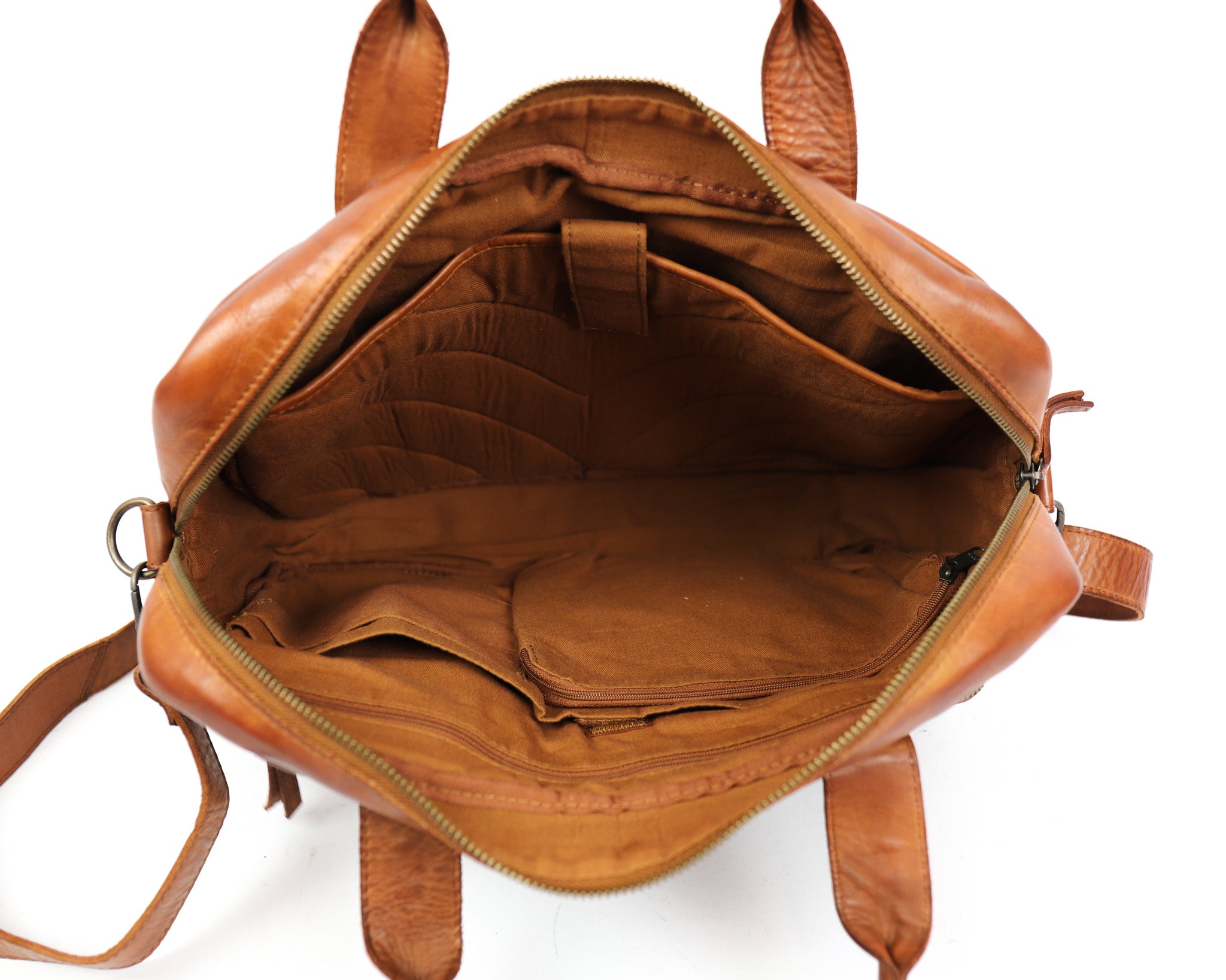 Laptoptas 'Hugo' cognac - CL 32815