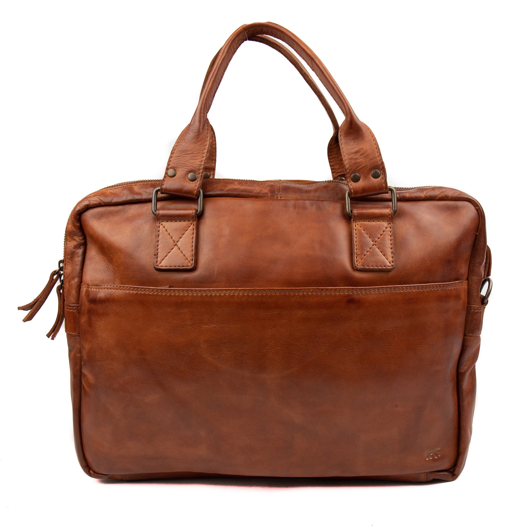Laptop bag 'Leandro' cognac