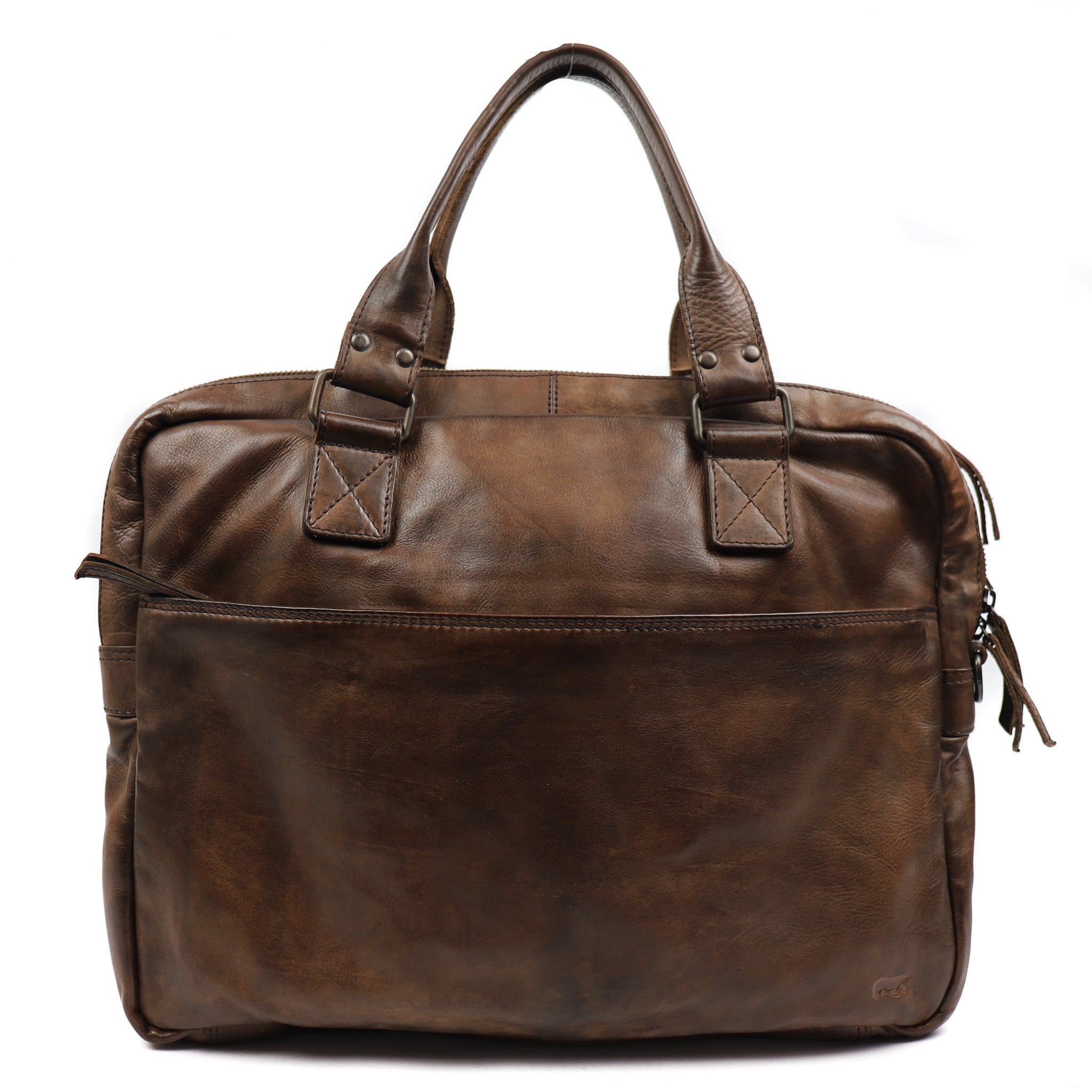 Laptop bag 'Leandro' dark brown