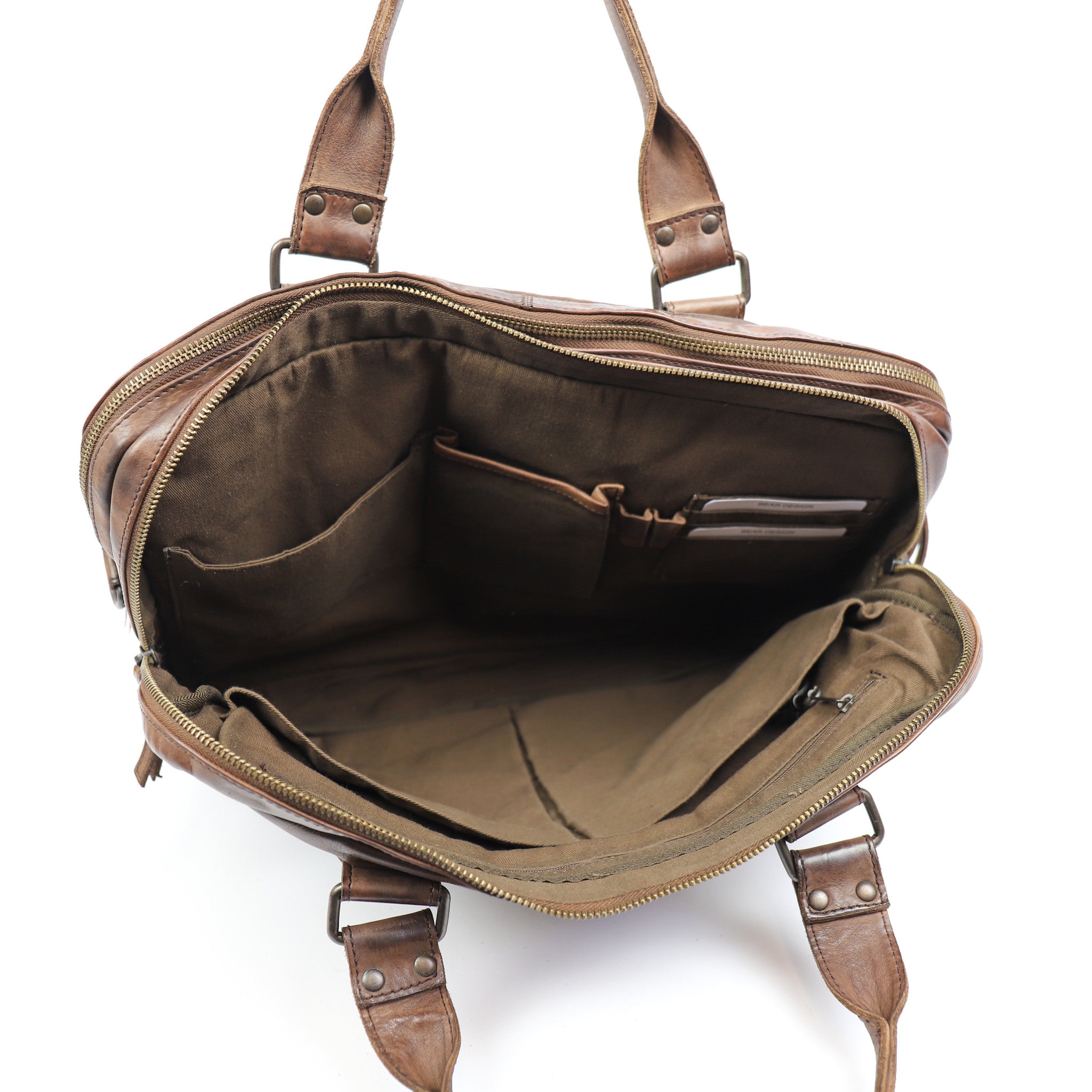 Laptop bag 'Leandro' dark brown