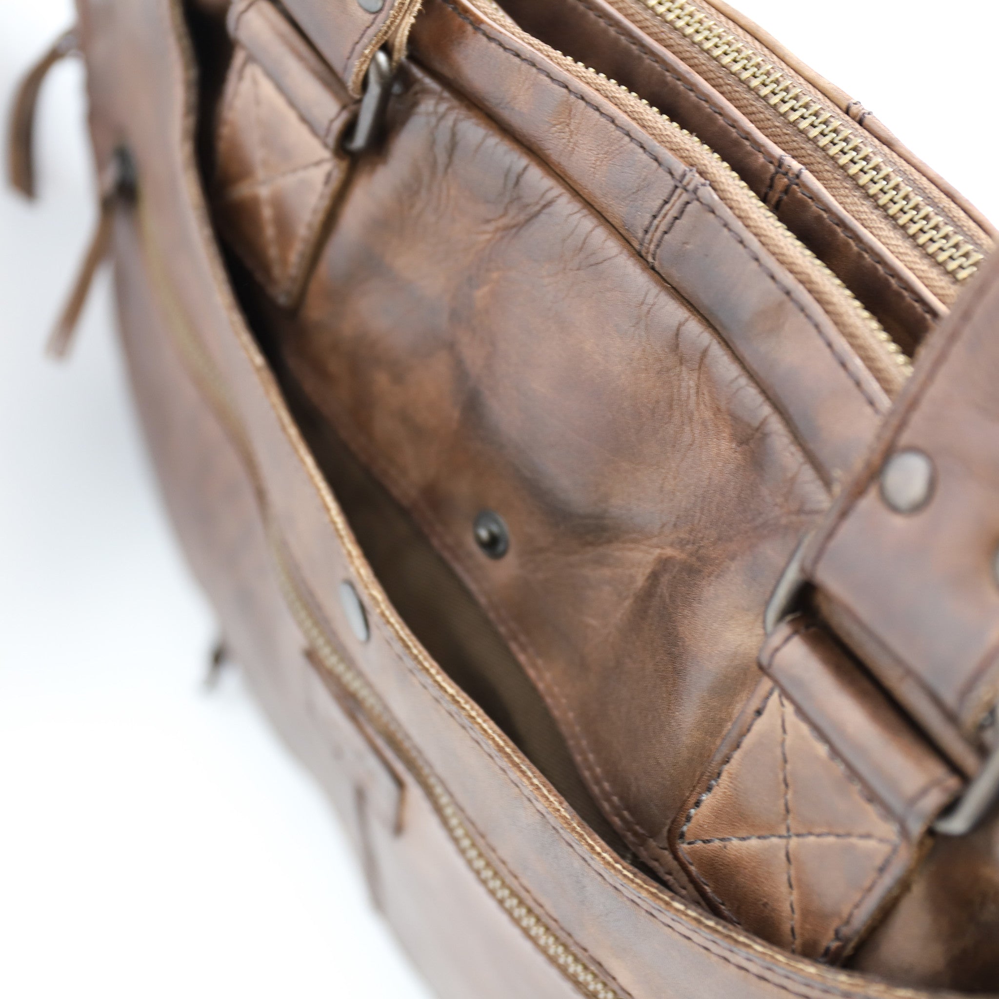 Laptop bag 'Leandro' dark brown