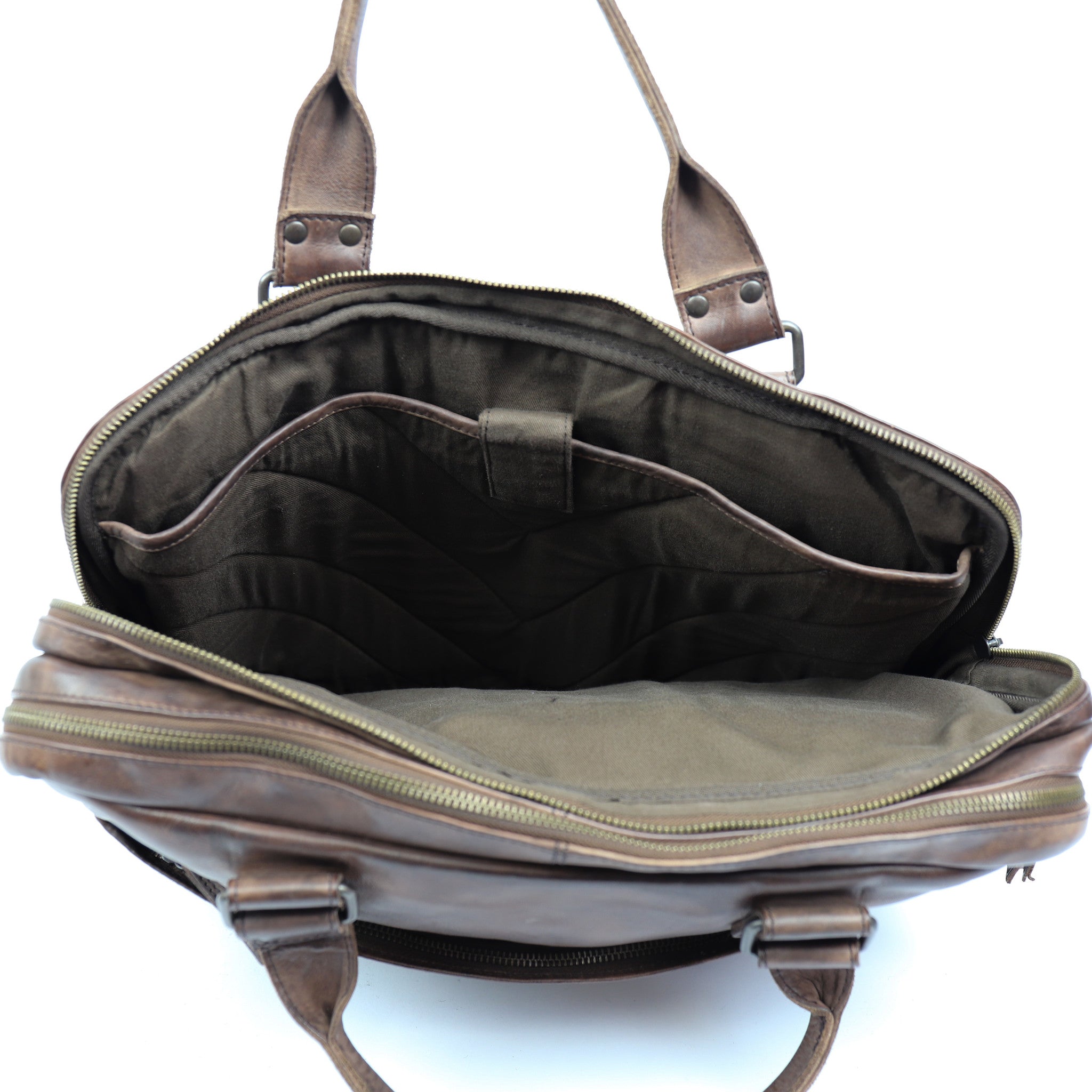 Laptop bag 'Leandro' dark brown