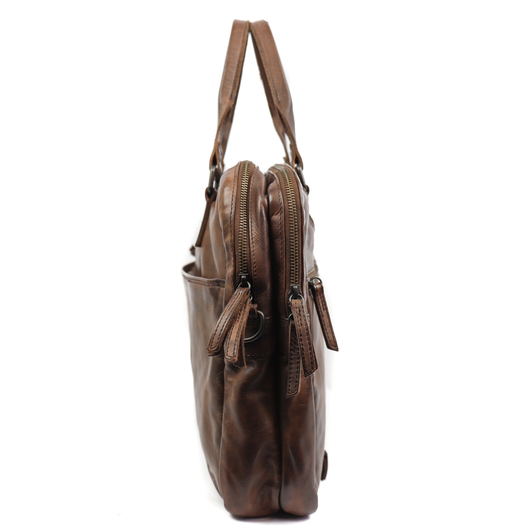Laptop bag 'Leandro' dark brown