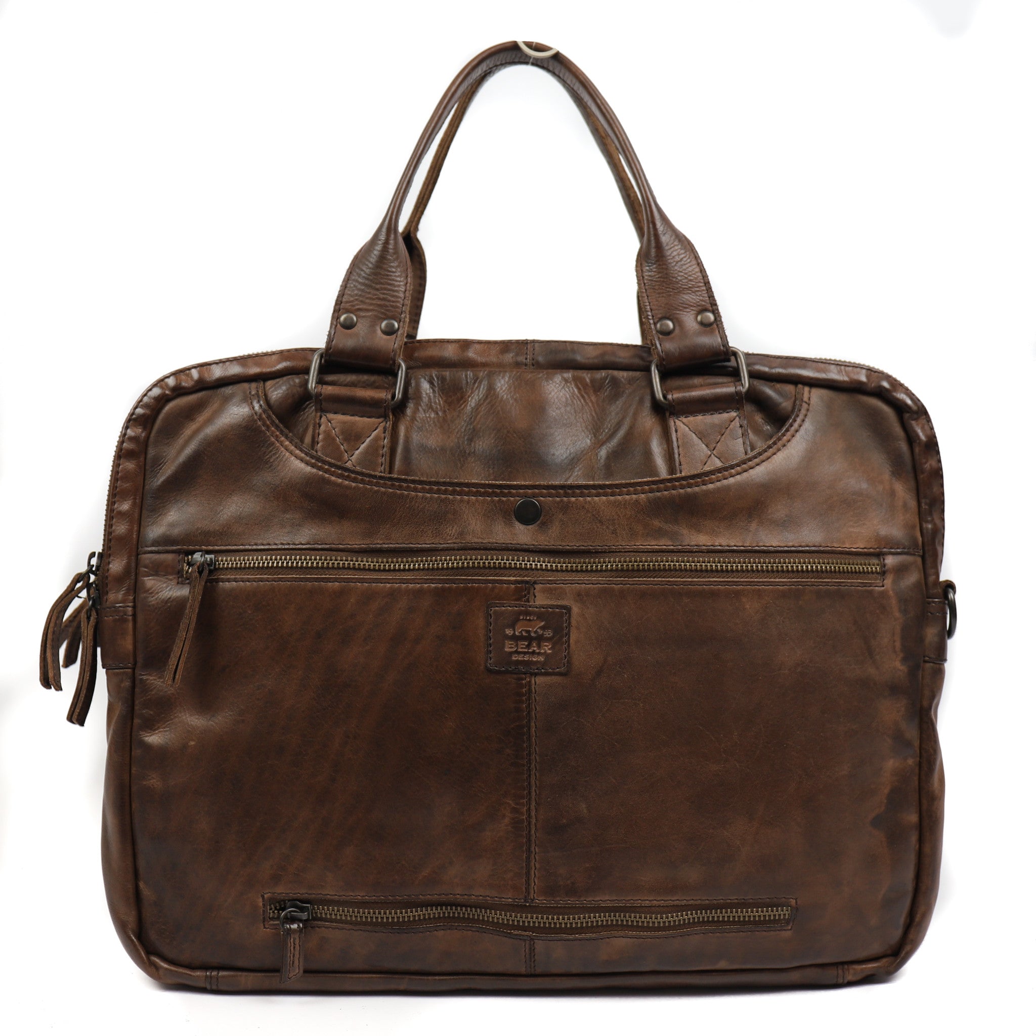 Laptop bag 'Leandro' dark brown