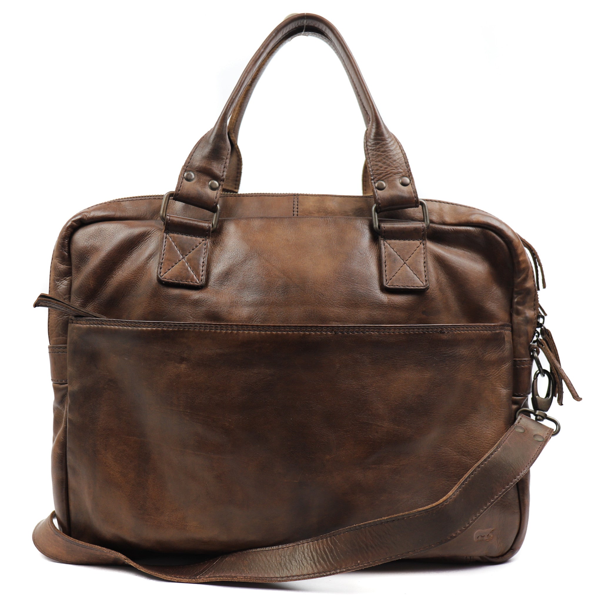 Laptop bag 'Leandro' dark brown