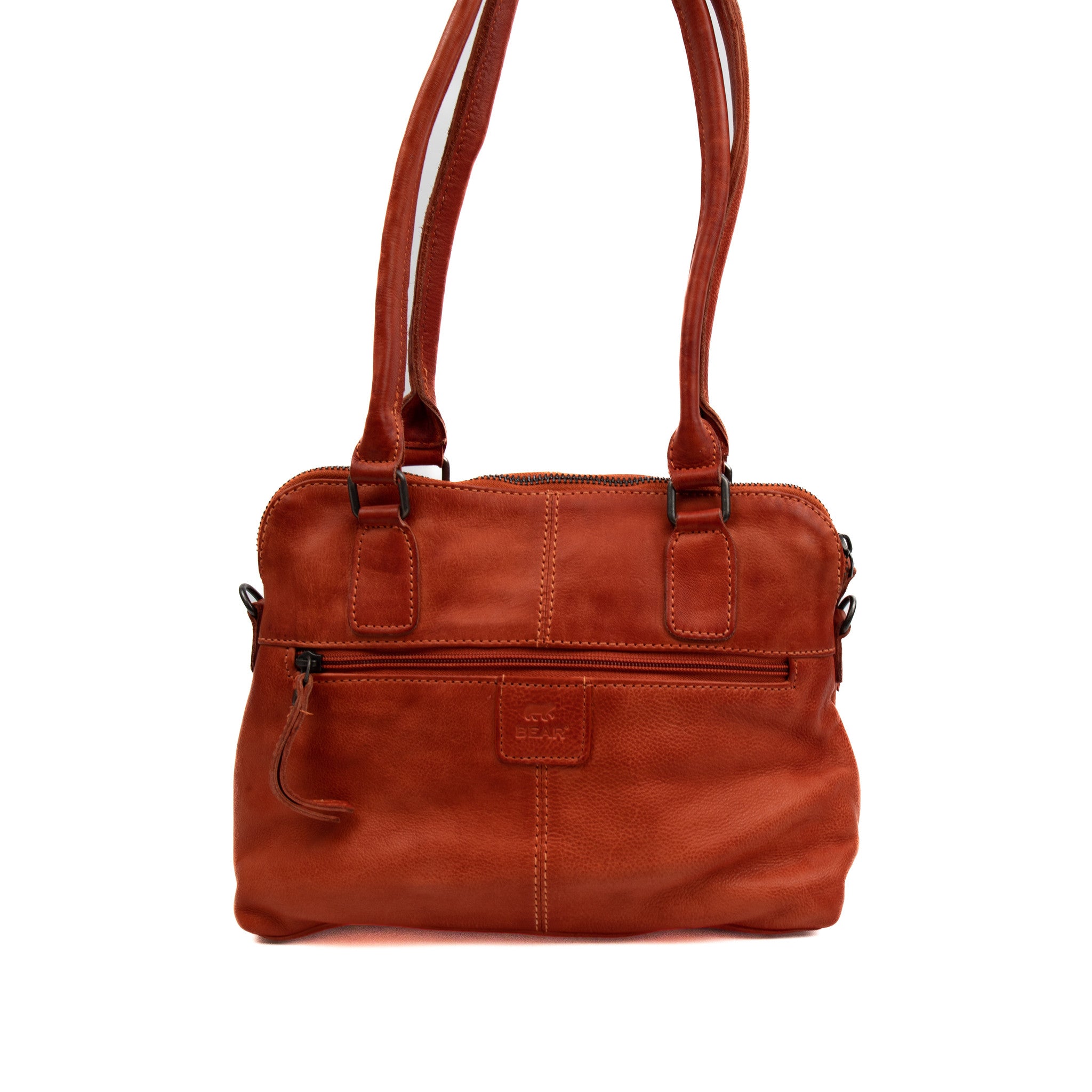 Hand/shoulder bag 'Petra' brick