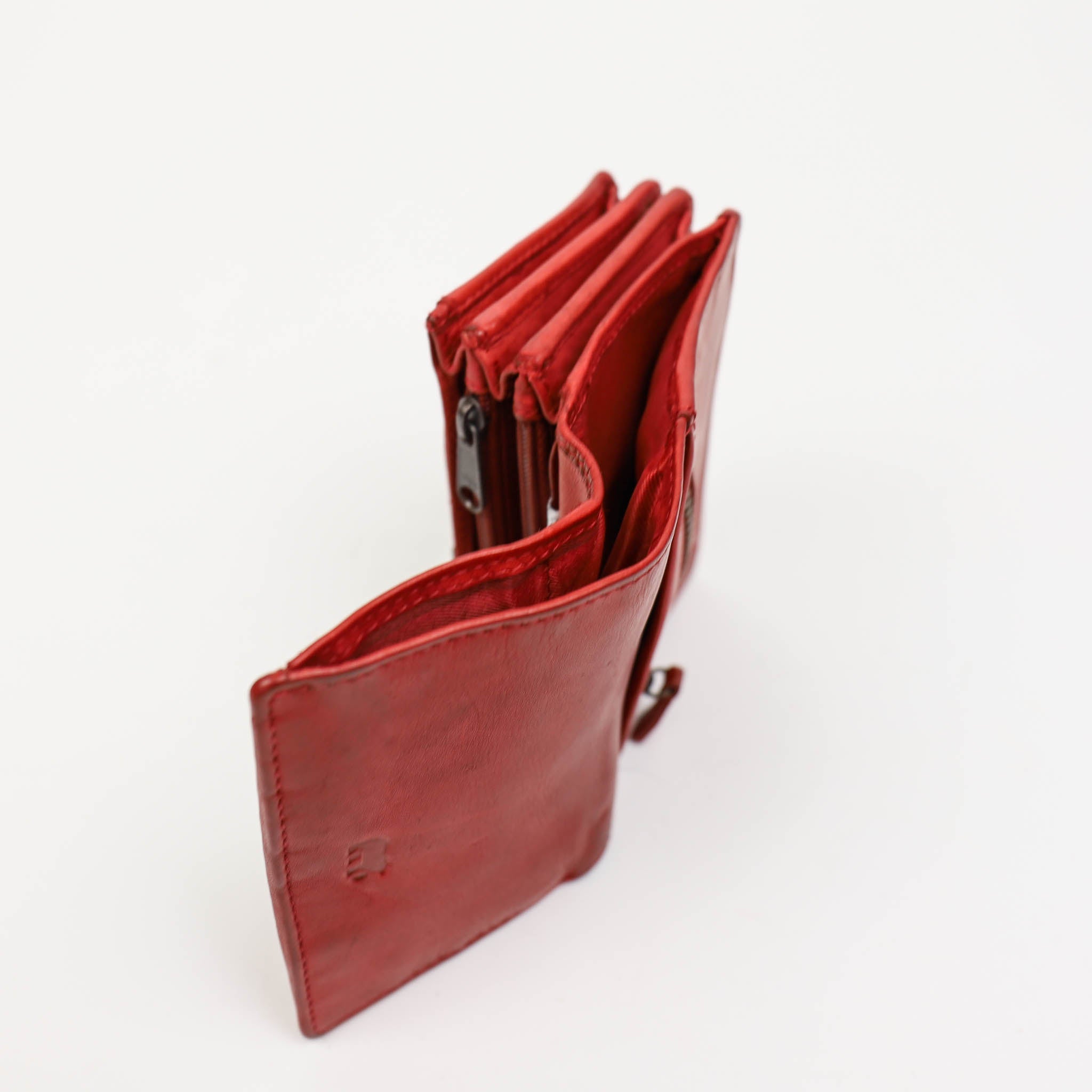 Overslag portemonnee 'Nina' rood