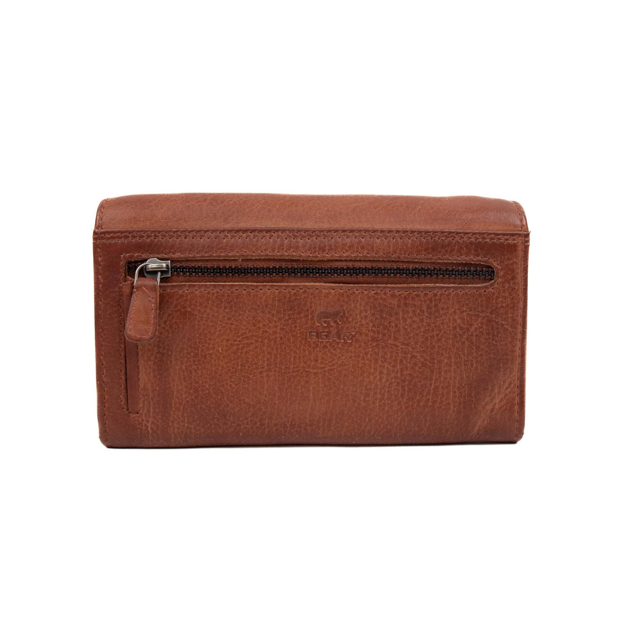 Overslag portemonnee 'Sigrid' cognac - CP 6096