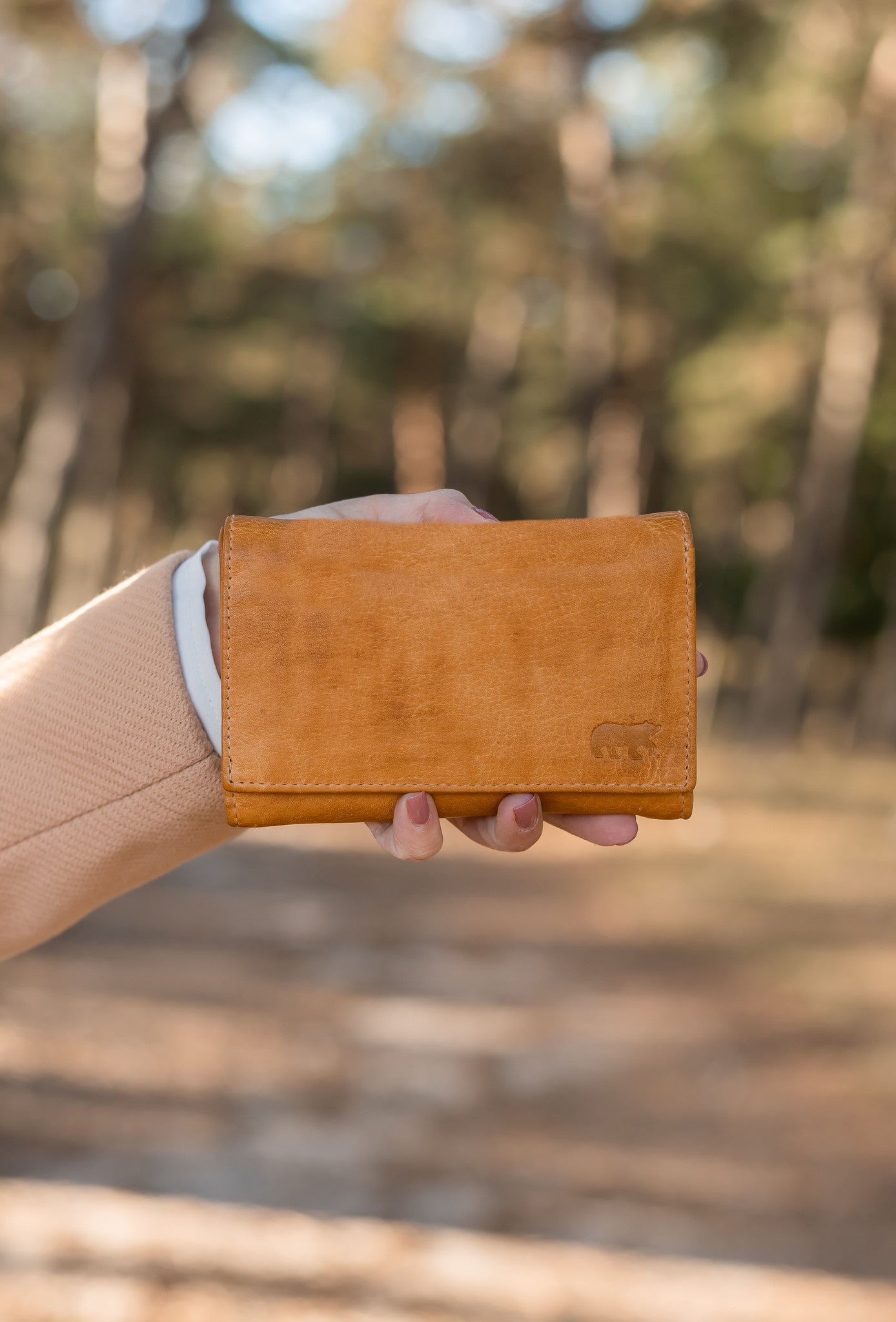 Wrap wallet 'Sweety' cognac - CP 5066