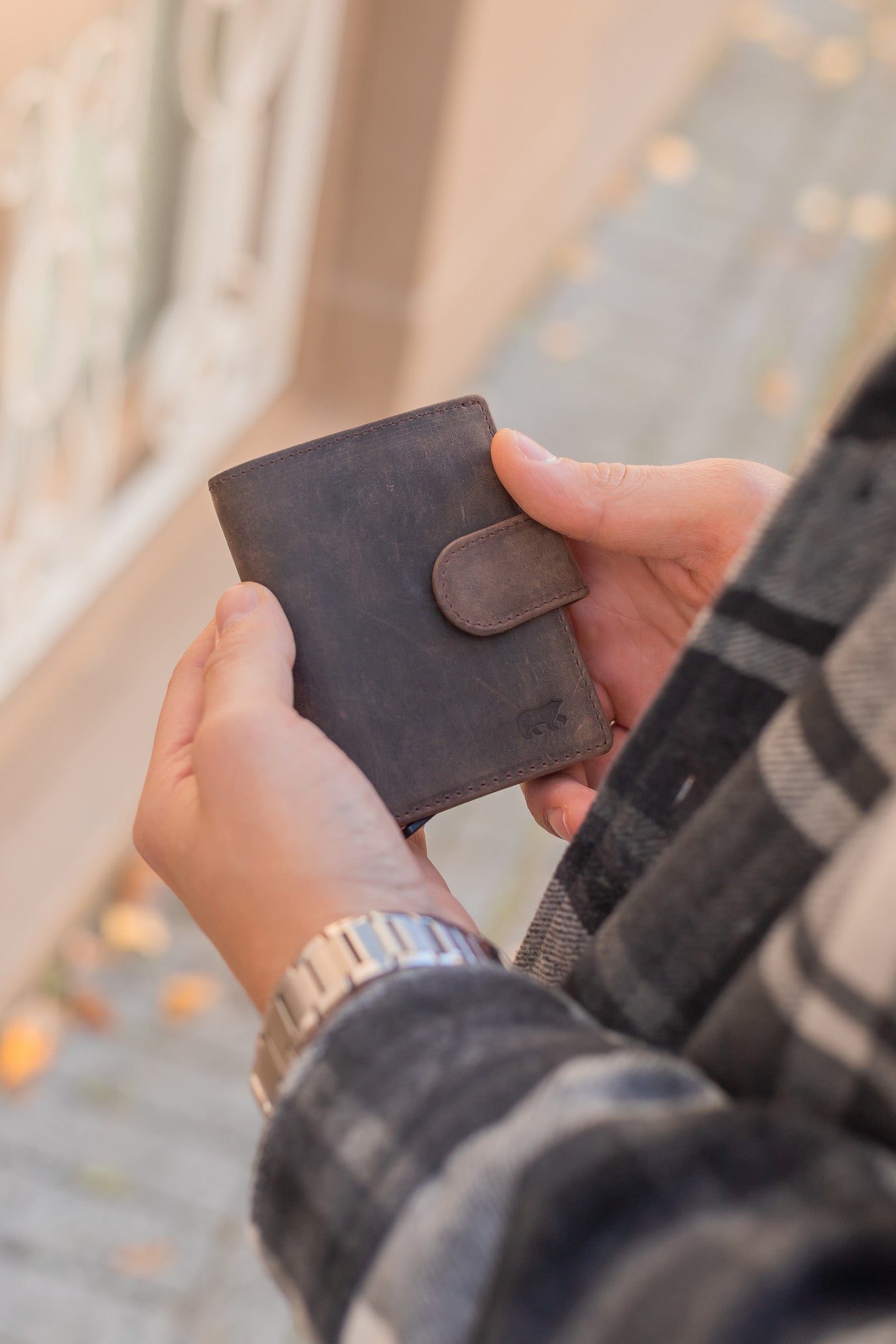 RFID pasjeshouder 'Bobby' bruin