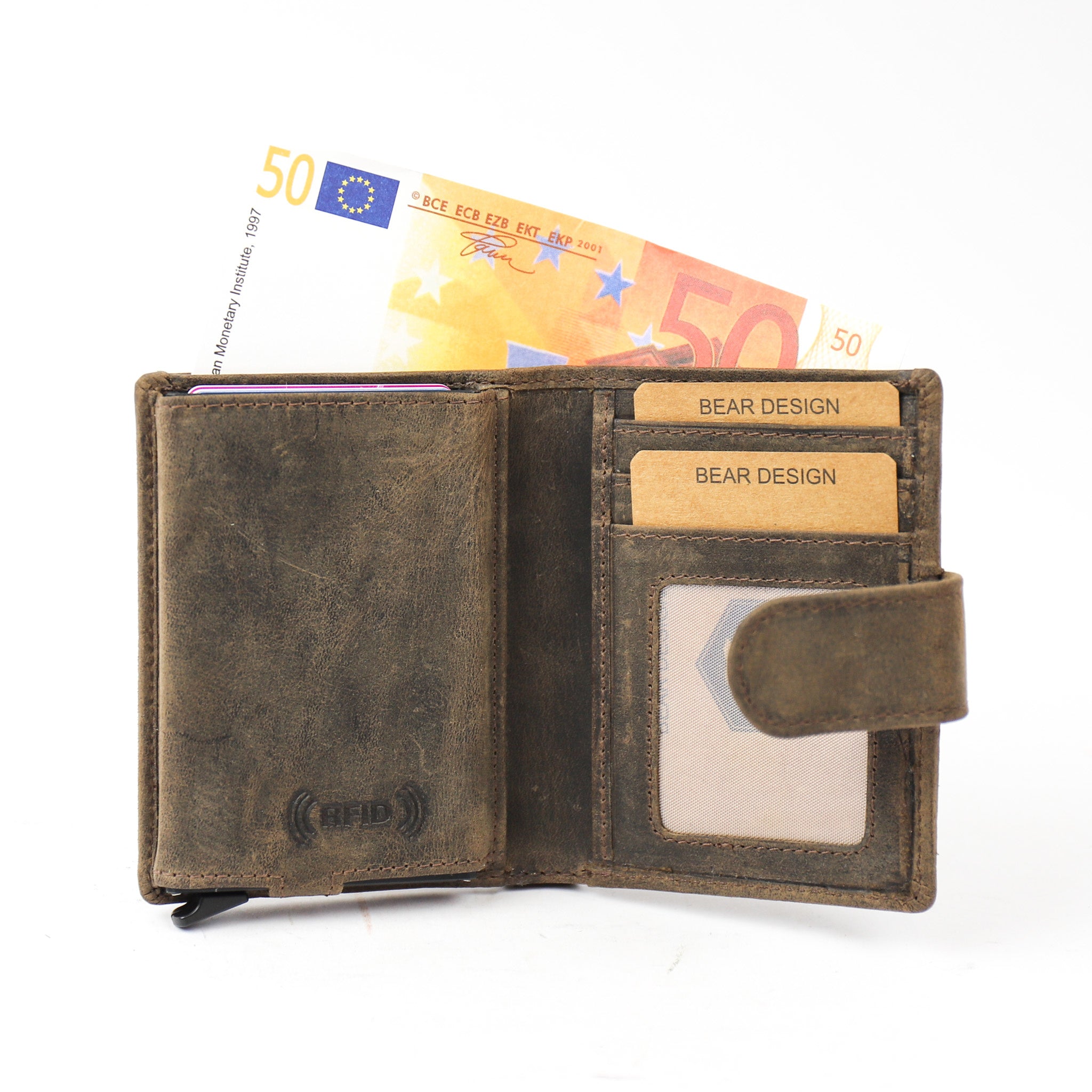 RFID Pasjeshouder 'Kris' bruin