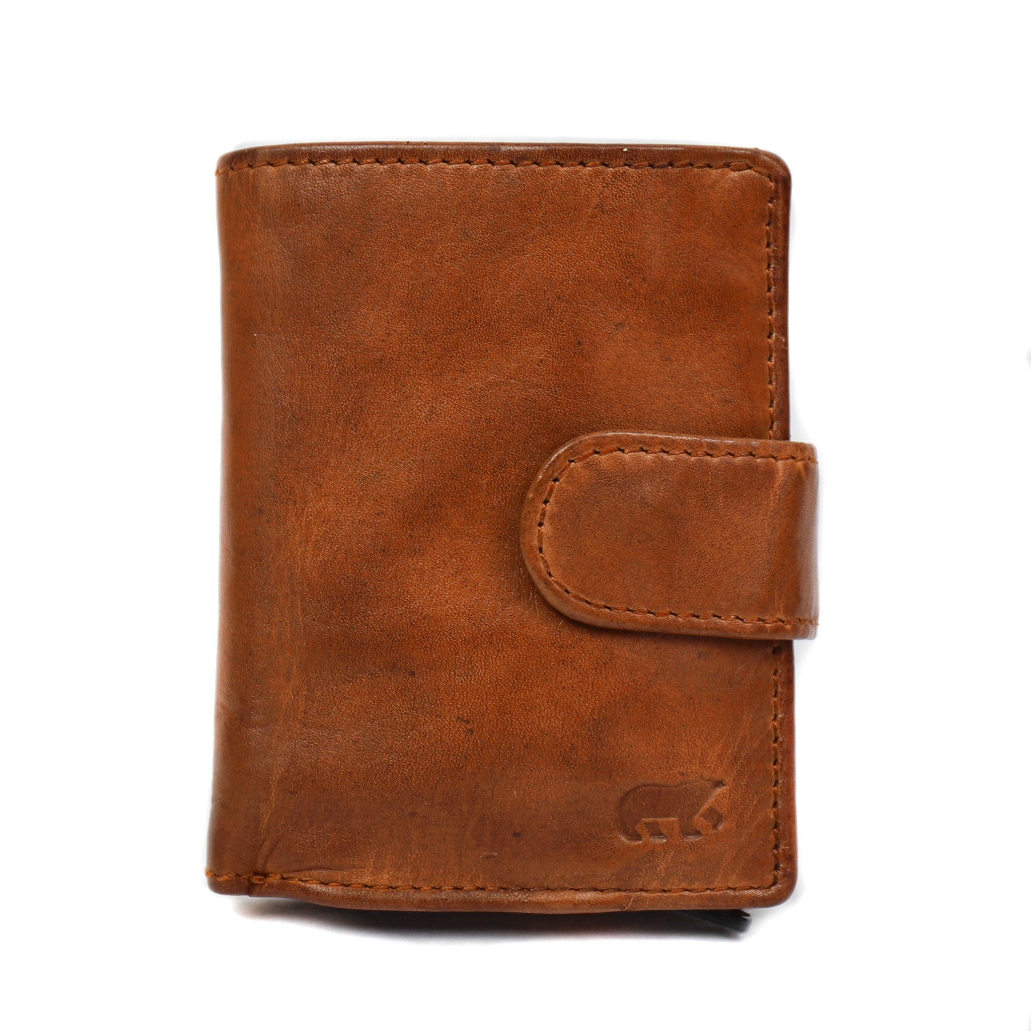 Card holder 'Kris' cognac - Cl 15253