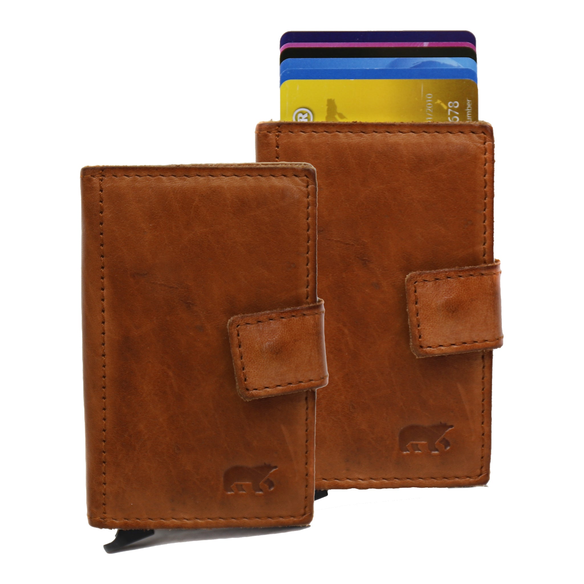 Card holder 'Pip' cognac - CL 15254