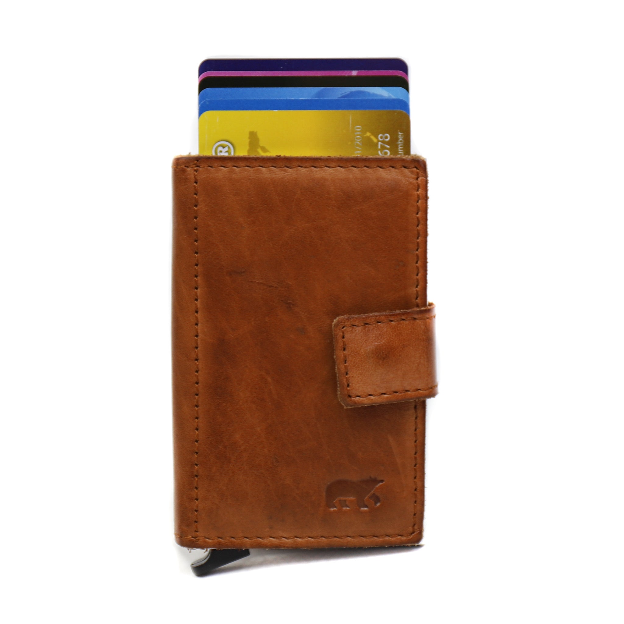Card holder 'Pip' cognac - CL 15254
