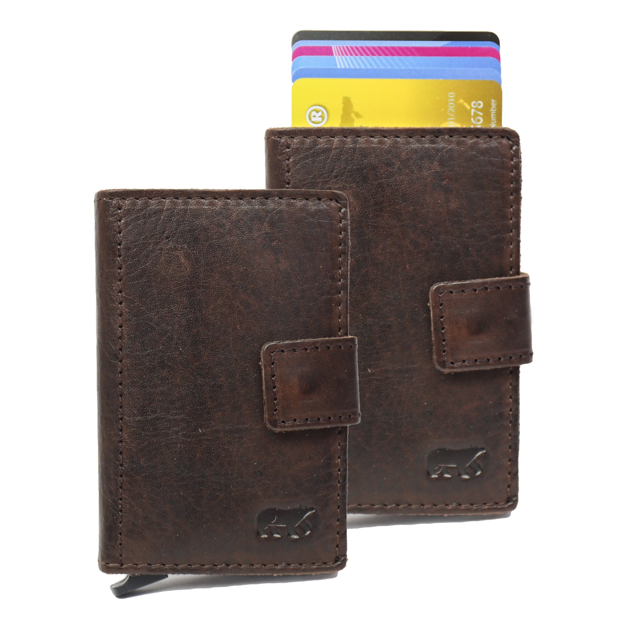 Card holder 'Pip' dark brown