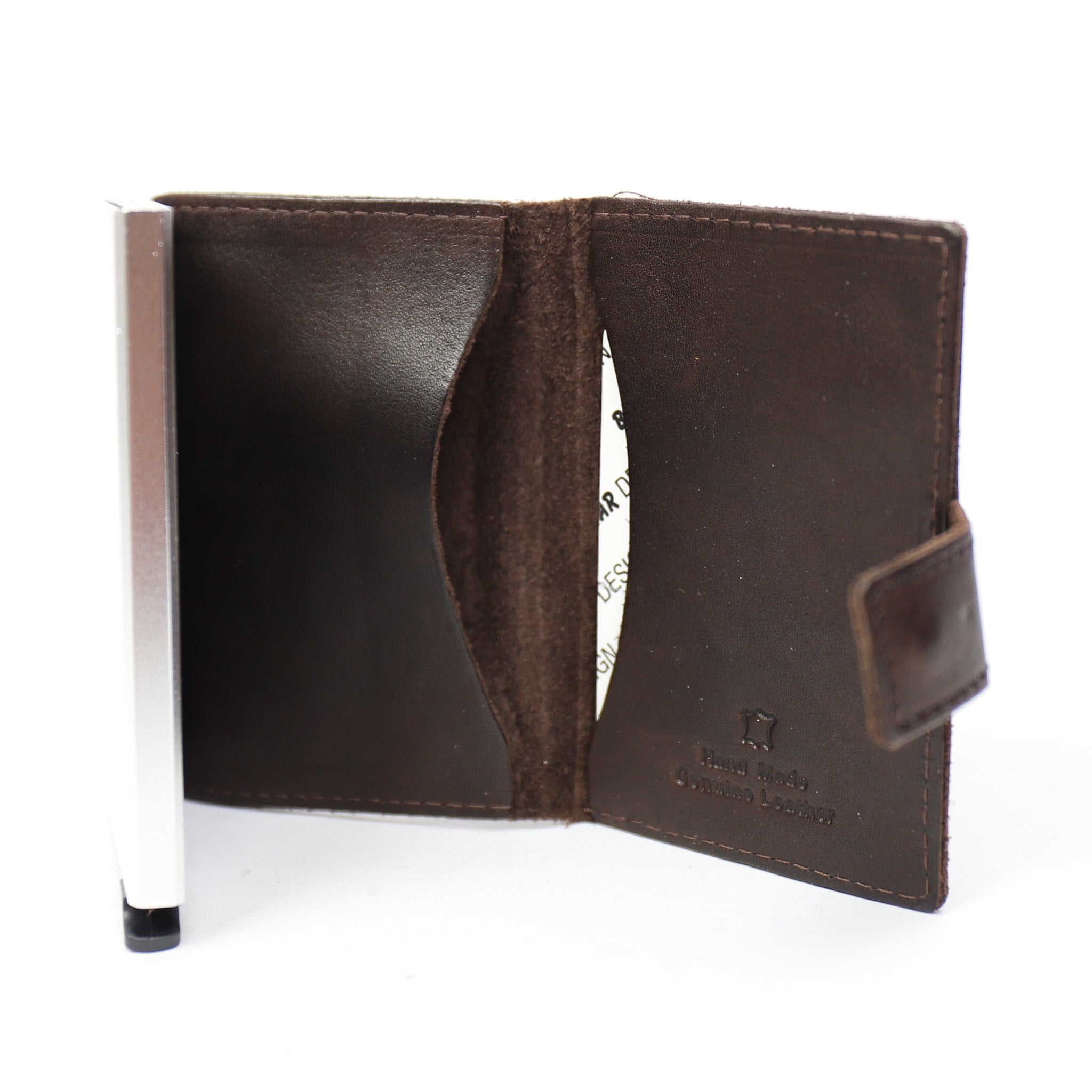 Card holder 'Pip' dark brown
