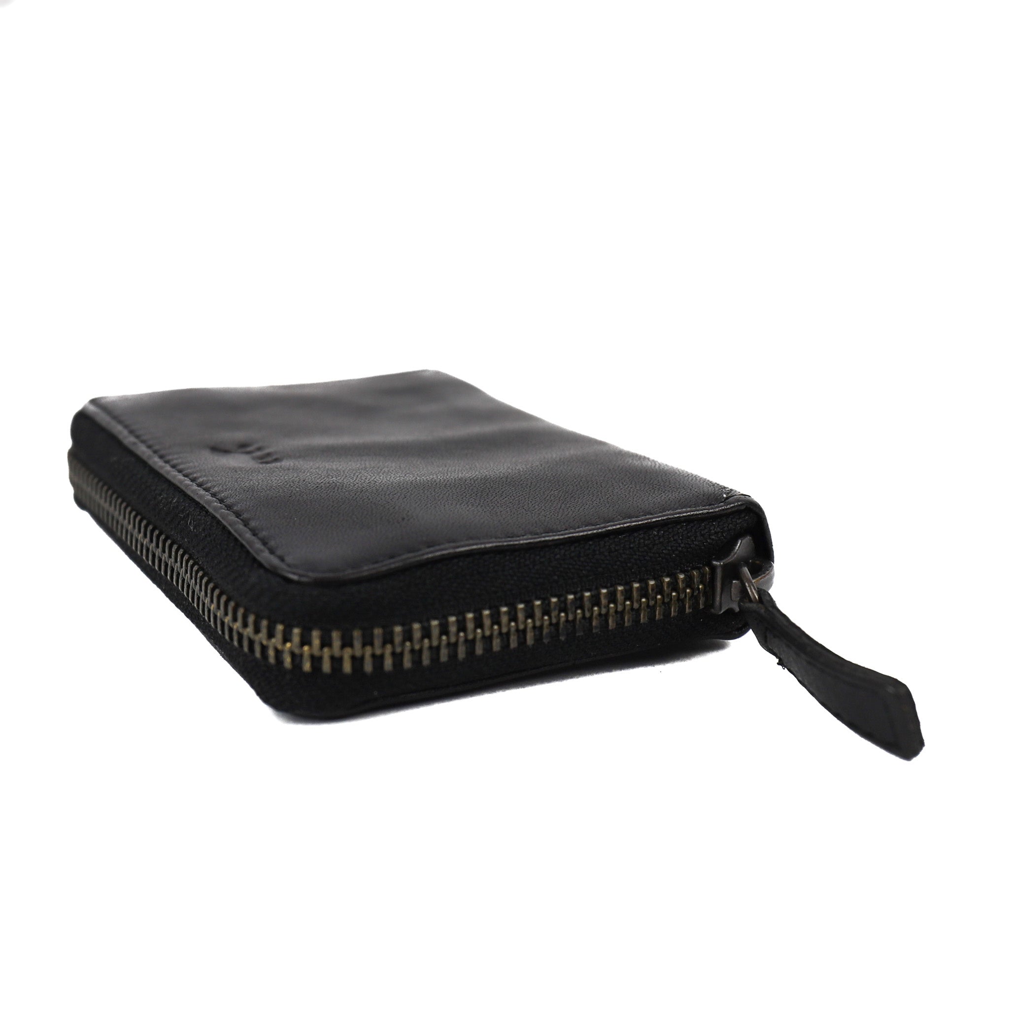 Ritsportemonnee/pasjeshouder 'Rudie' zwart