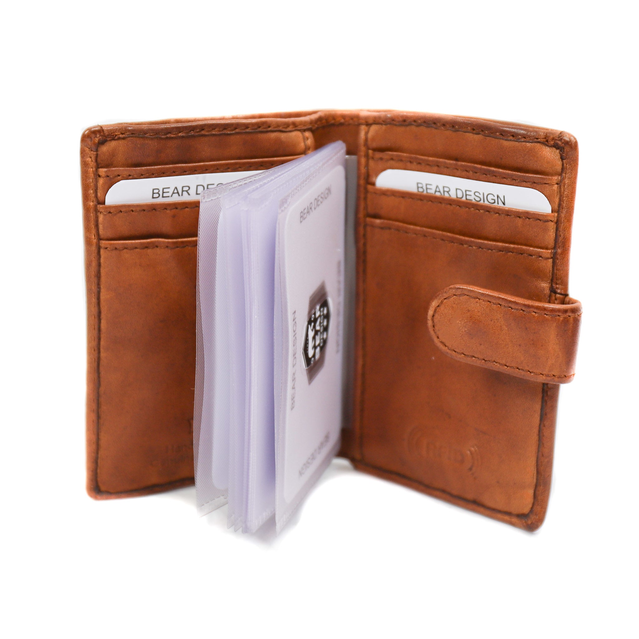 Card folder 'Vic' cognac