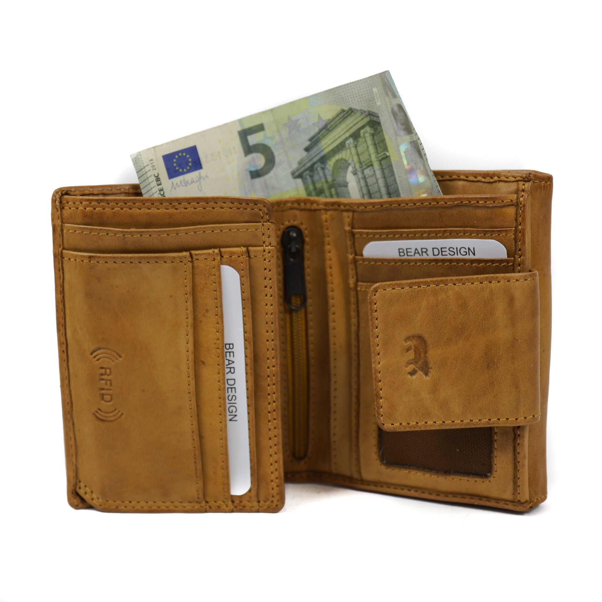 Wallet 'Jill' ochre yellow