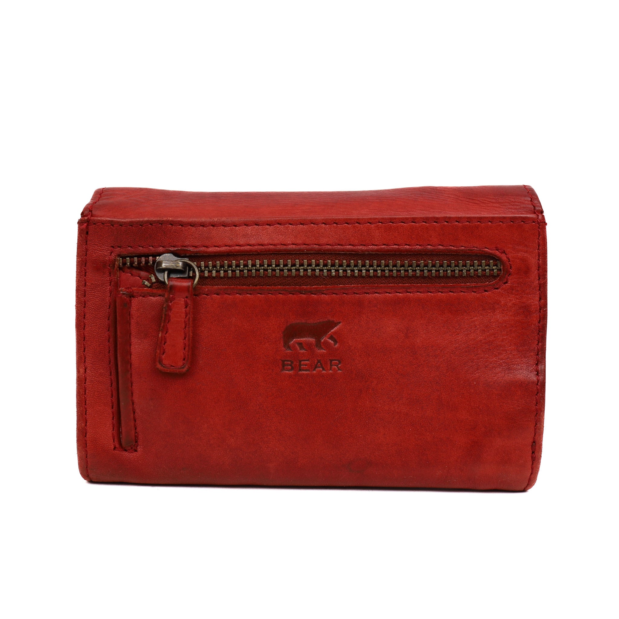 Overslag portemonnee 'Flappie' rood
