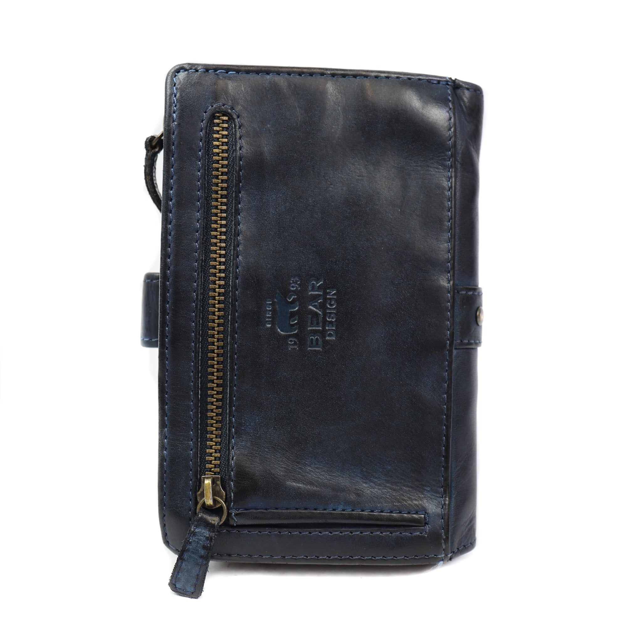 Wallet 'Sanne' dark blue studs - CL 15087